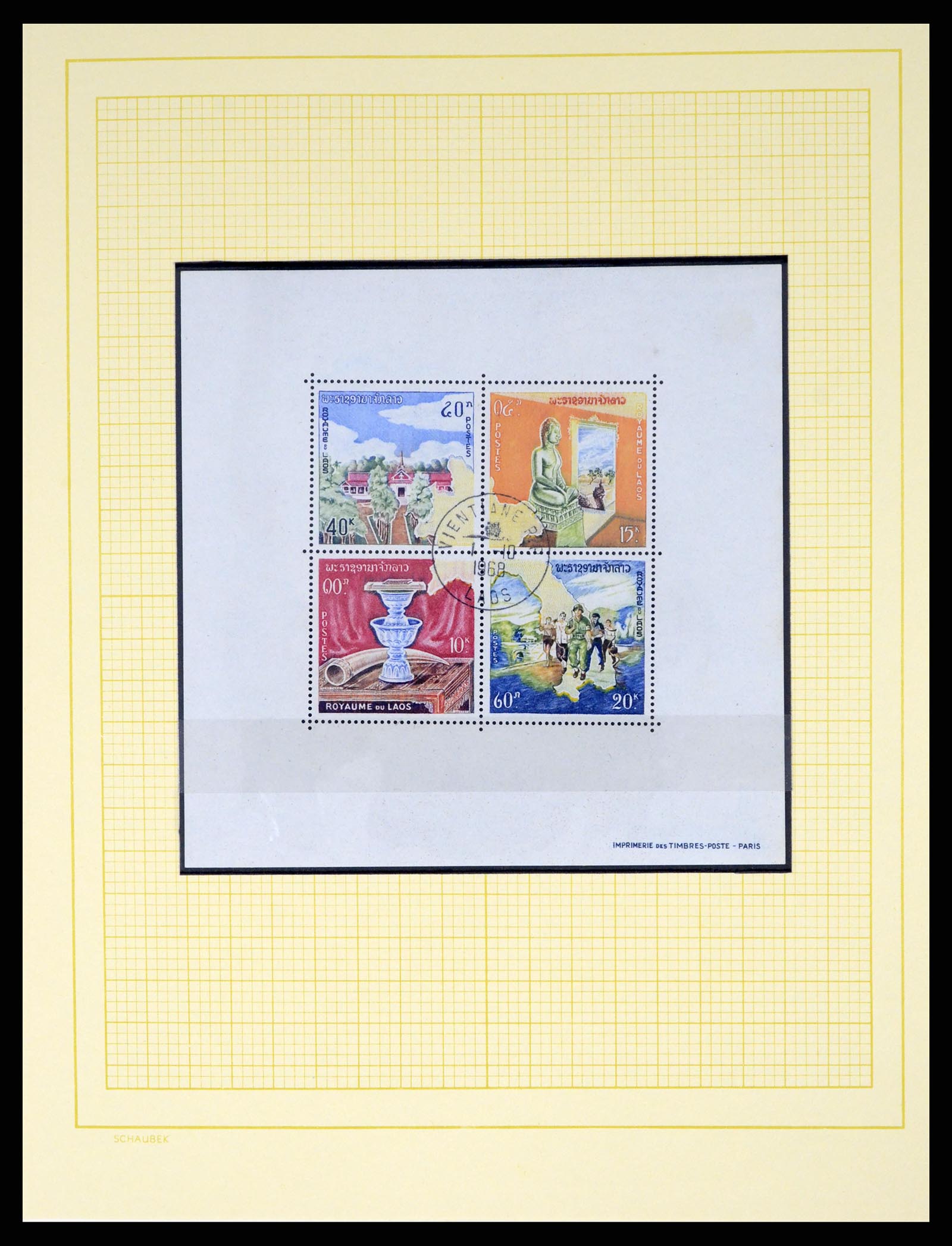 37664 052 - Postzegelverzameling 37664 Laos 1951-2002.