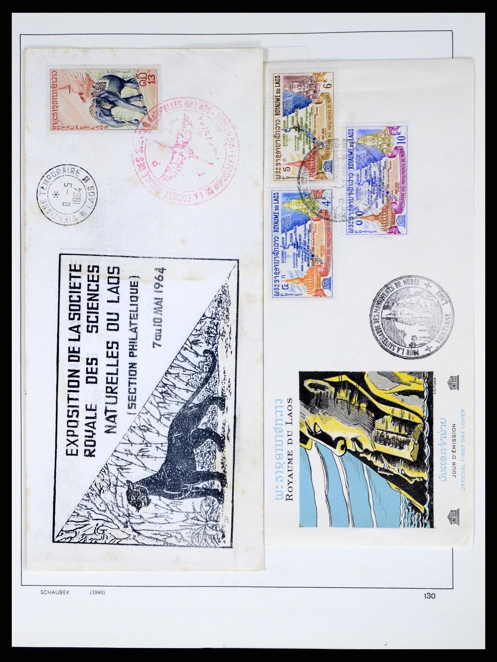 37664 054 - Postzegelverzameling 37664 Laos 1951-2002.