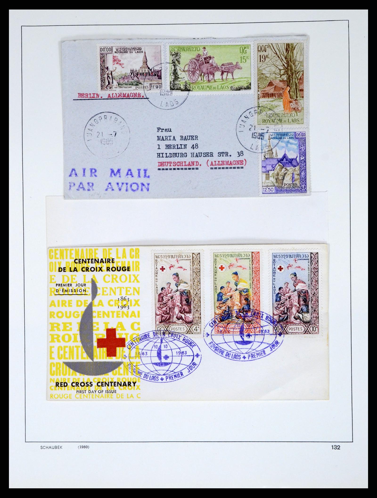 37664 055 - Postzegelverzameling 37664 Laos 1951-2002.