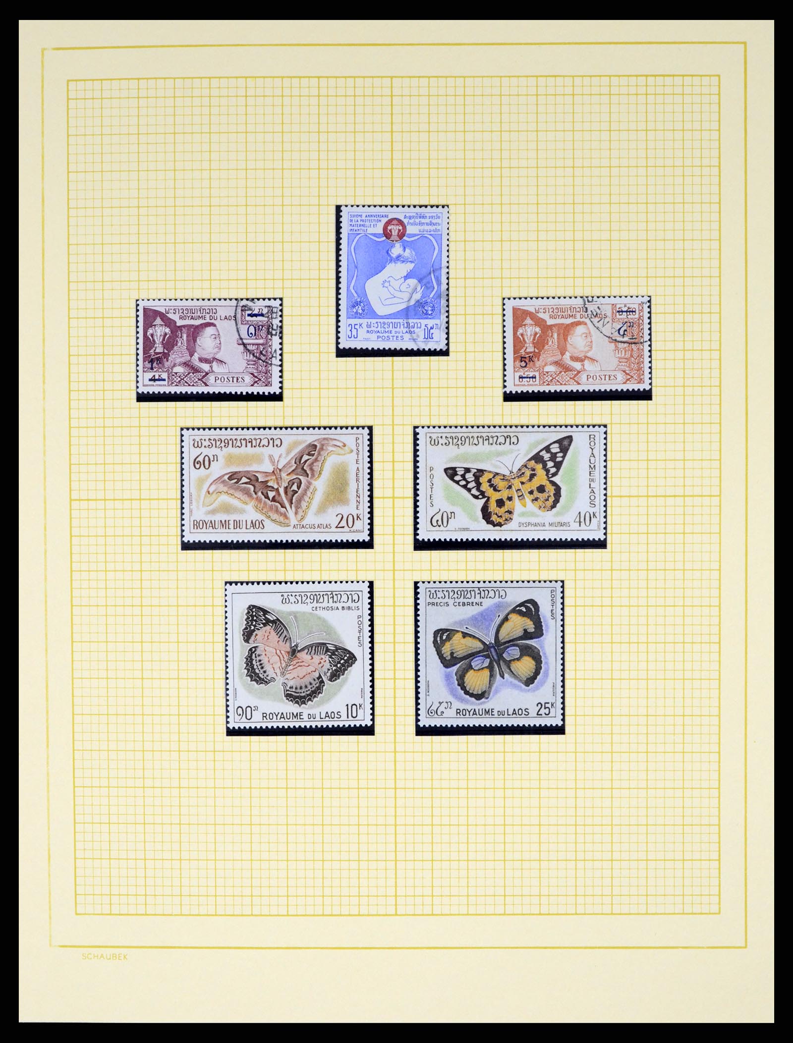 37664 059 - Postzegelverzameling 37664 Laos 1951-2002.