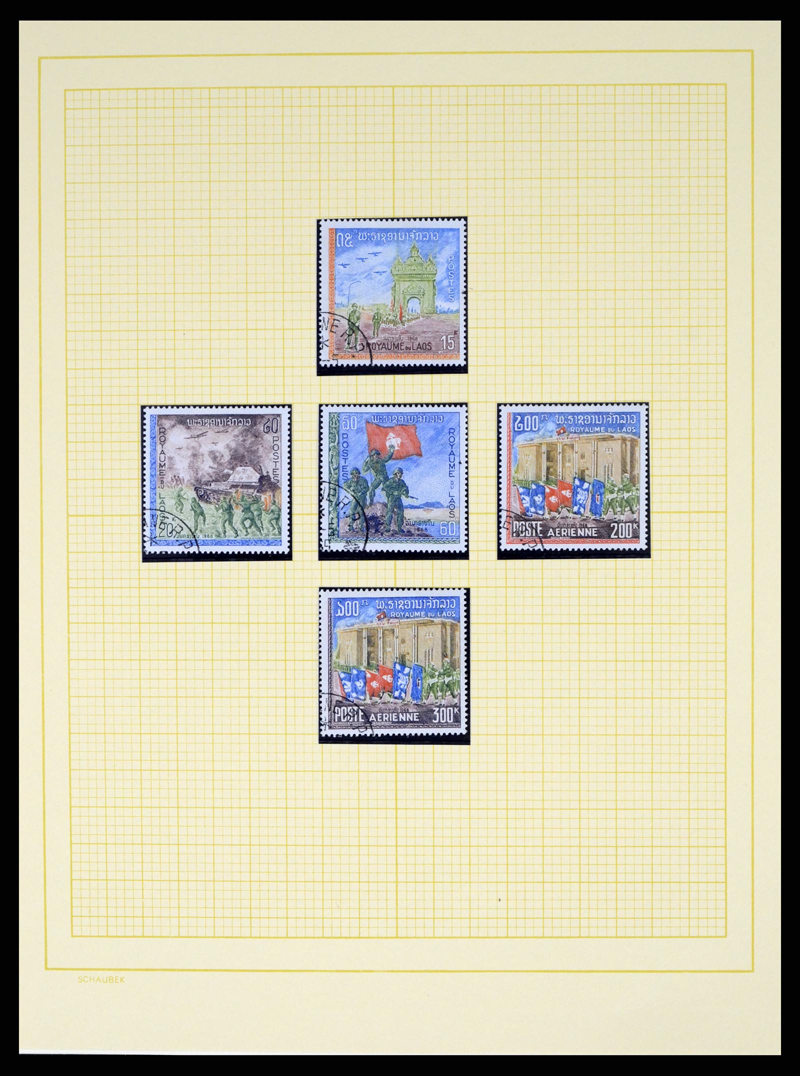 37664 082 - Postzegelverzameling 37664 Laos 1951-2002.