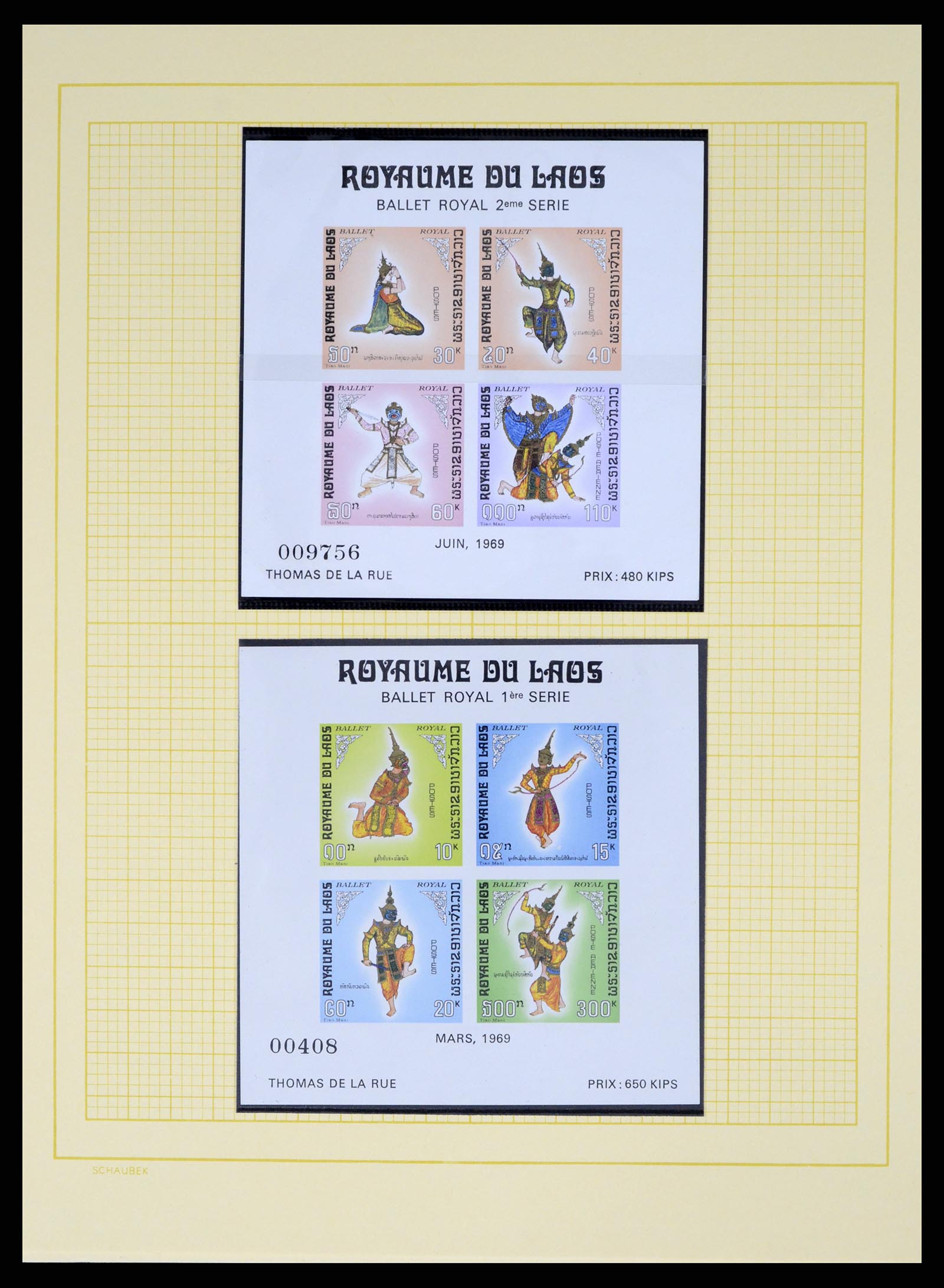 37664 087 - Postzegelverzameling 37664 Laos 1951-2002.