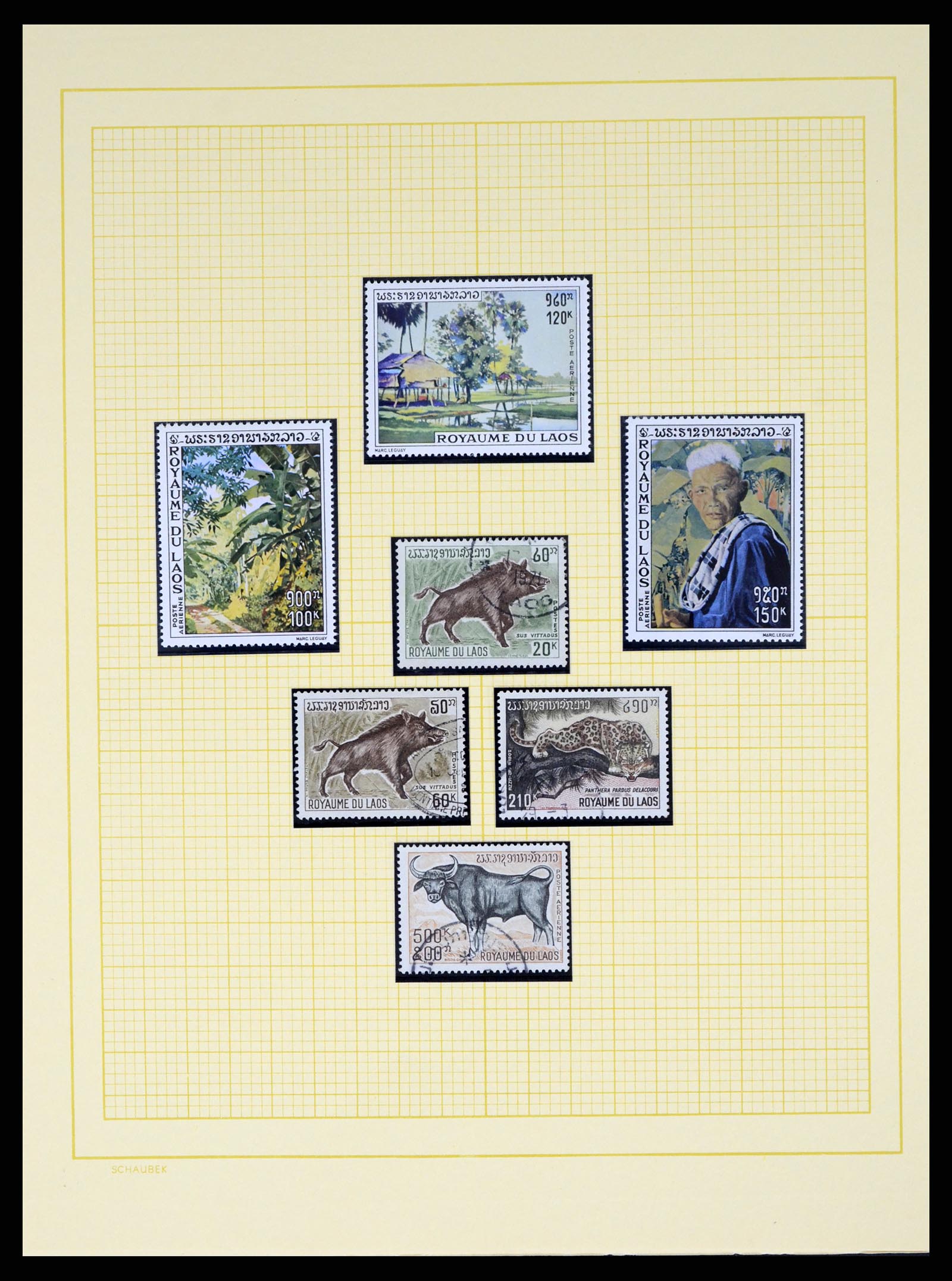 37664 097 - Postzegelverzameling 37664 Laos 1951-2002.