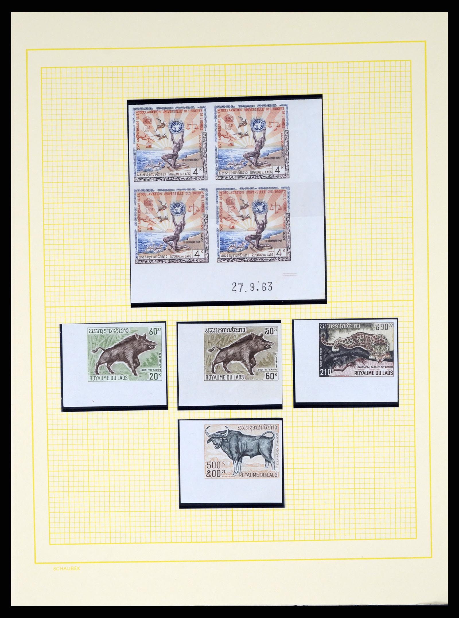 37664 098 - Postzegelverzameling 37664 Laos 1951-2002.