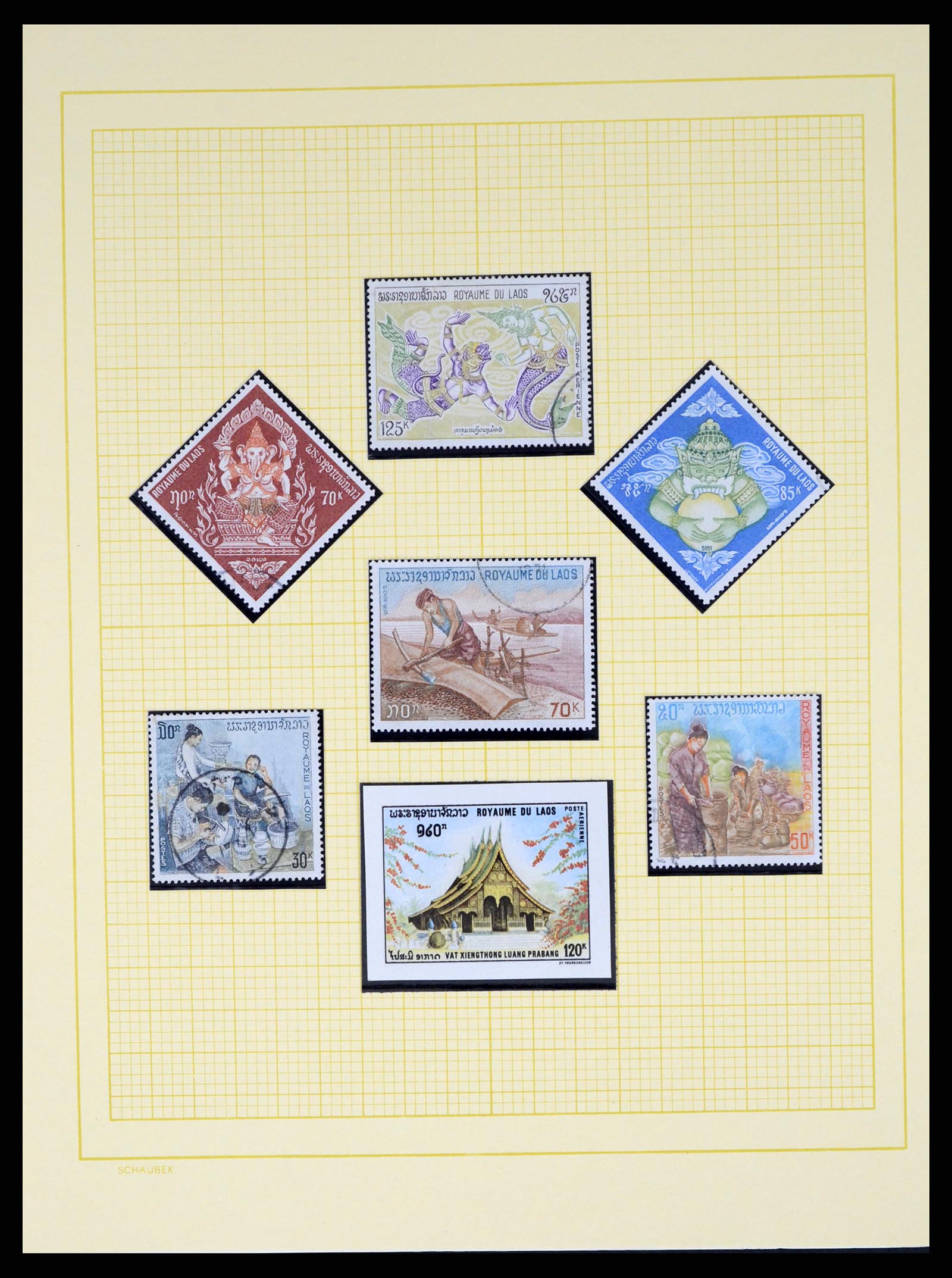 37664 099 - Postzegelverzameling 37664 Laos 1951-2002.