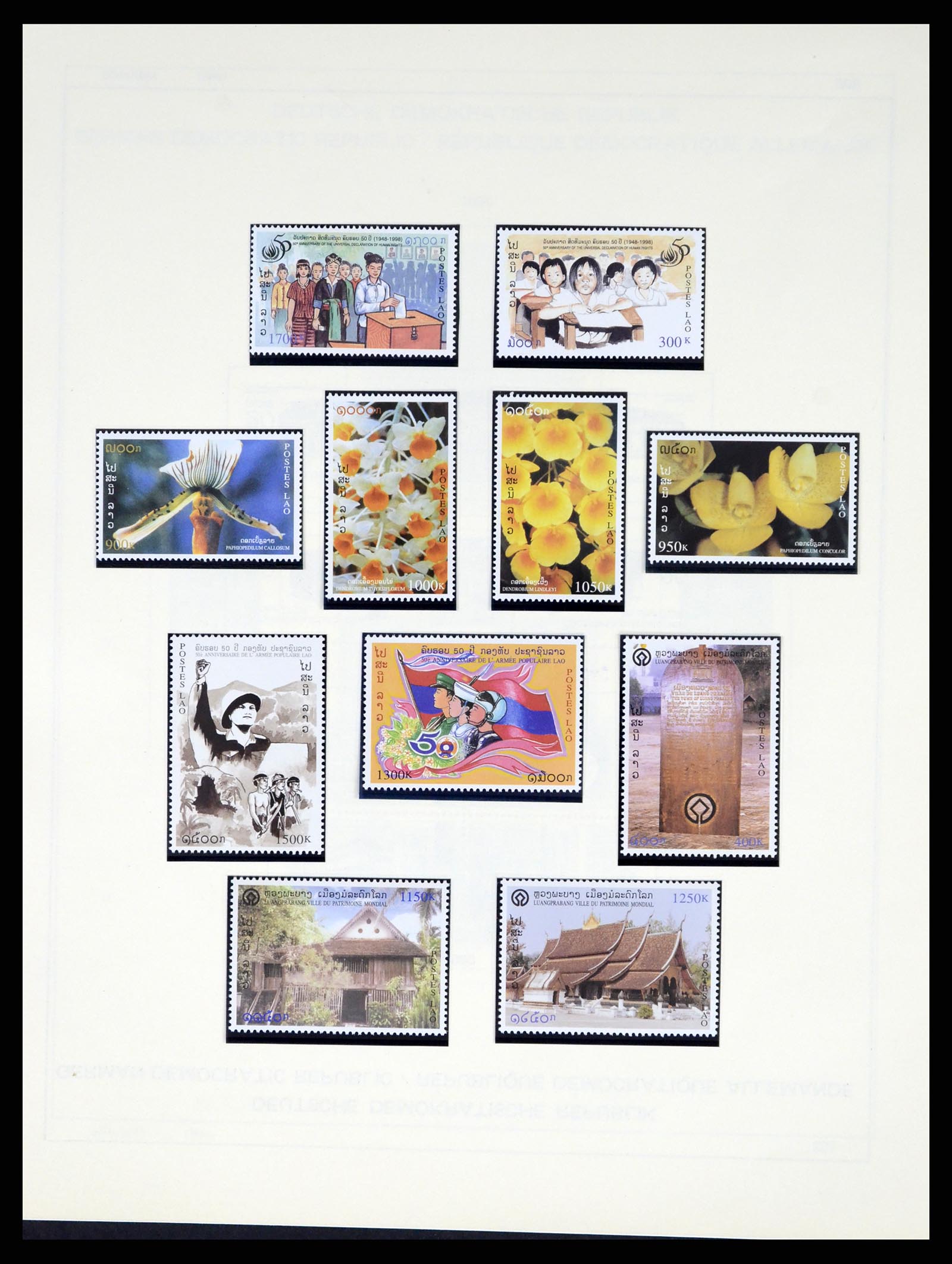 37664 361 - Postzegelverzameling 37664 Laos 1951-2002.