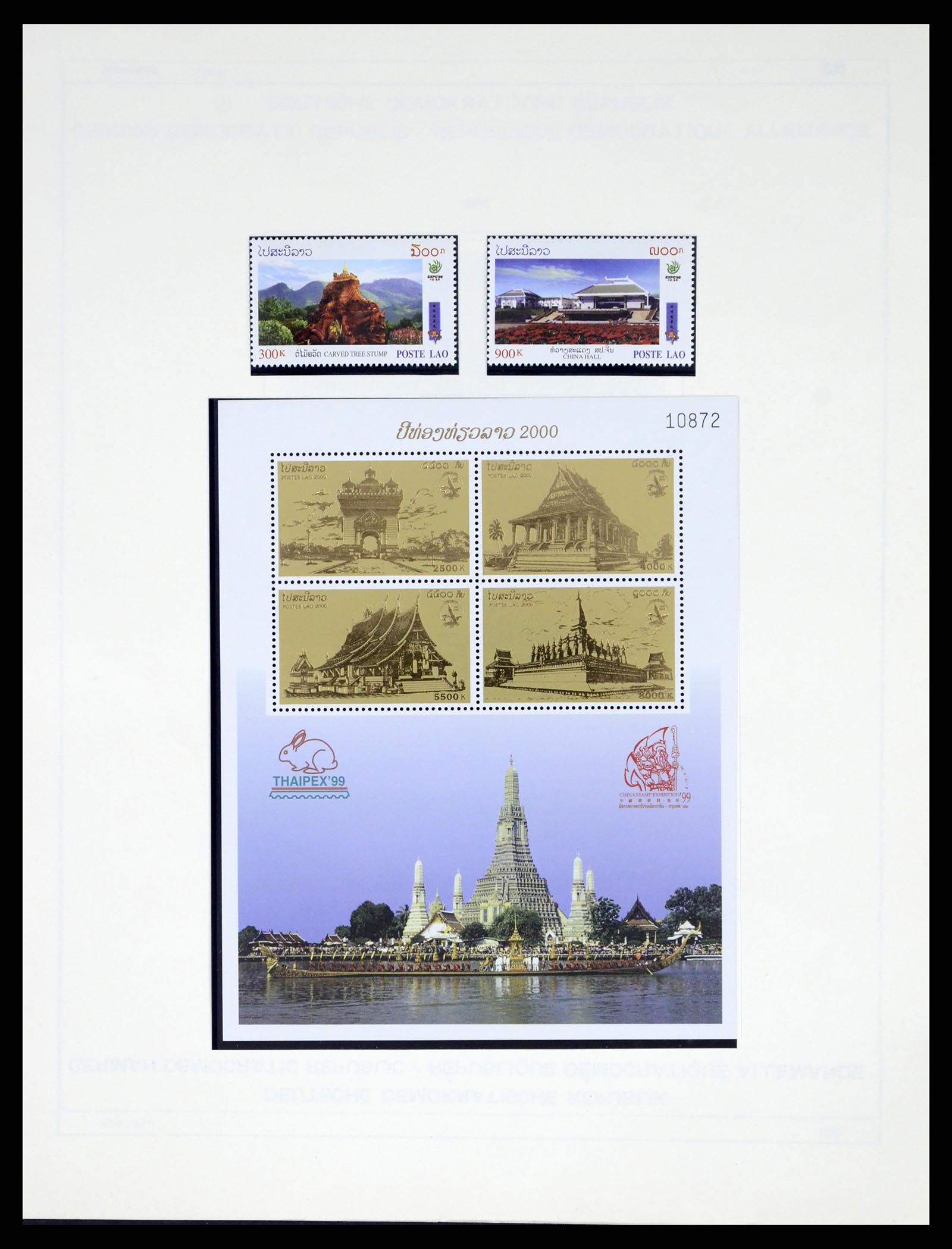 37664 364 - Postzegelverzameling 37664 Laos 1951-2002.