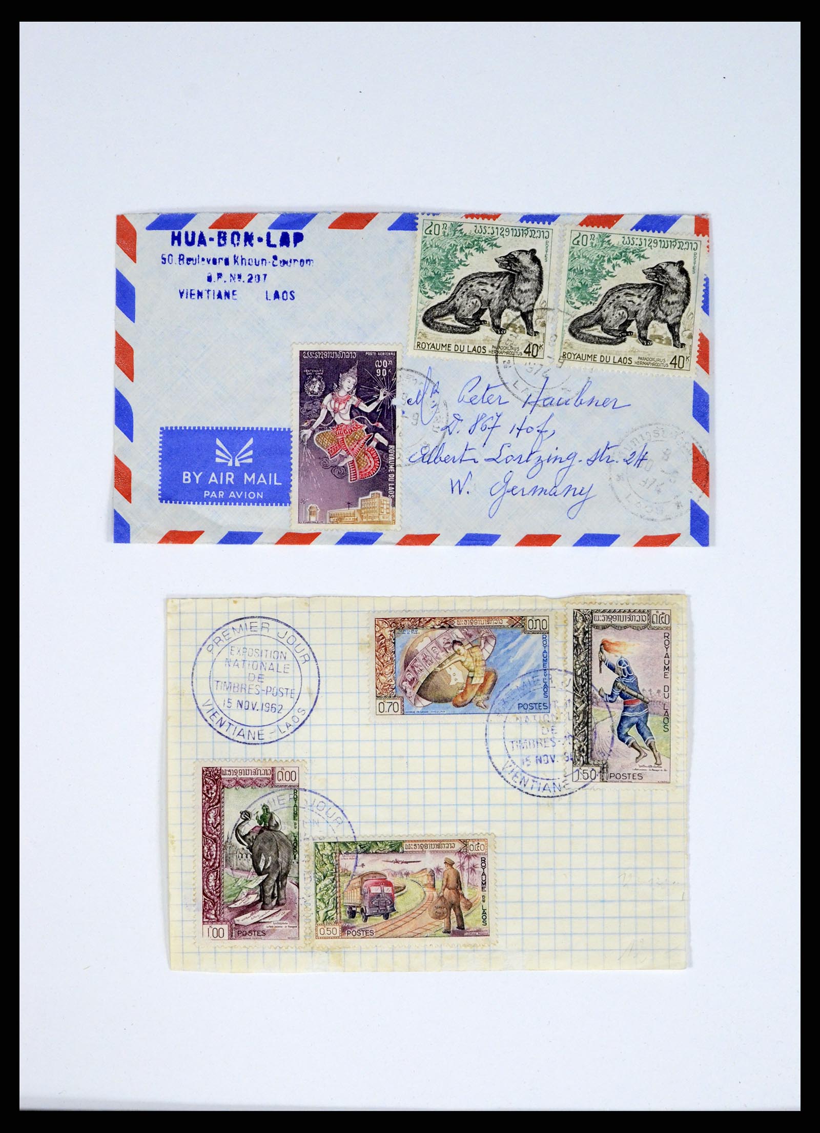 37664 379 - Postzegelverzameling 37664 Laos 1951-2002.