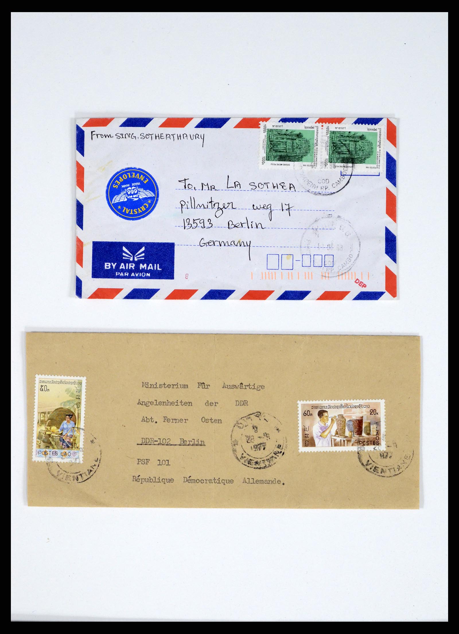 37664 383 - Postzegelverzameling 37664 Laos 1951-2002.
