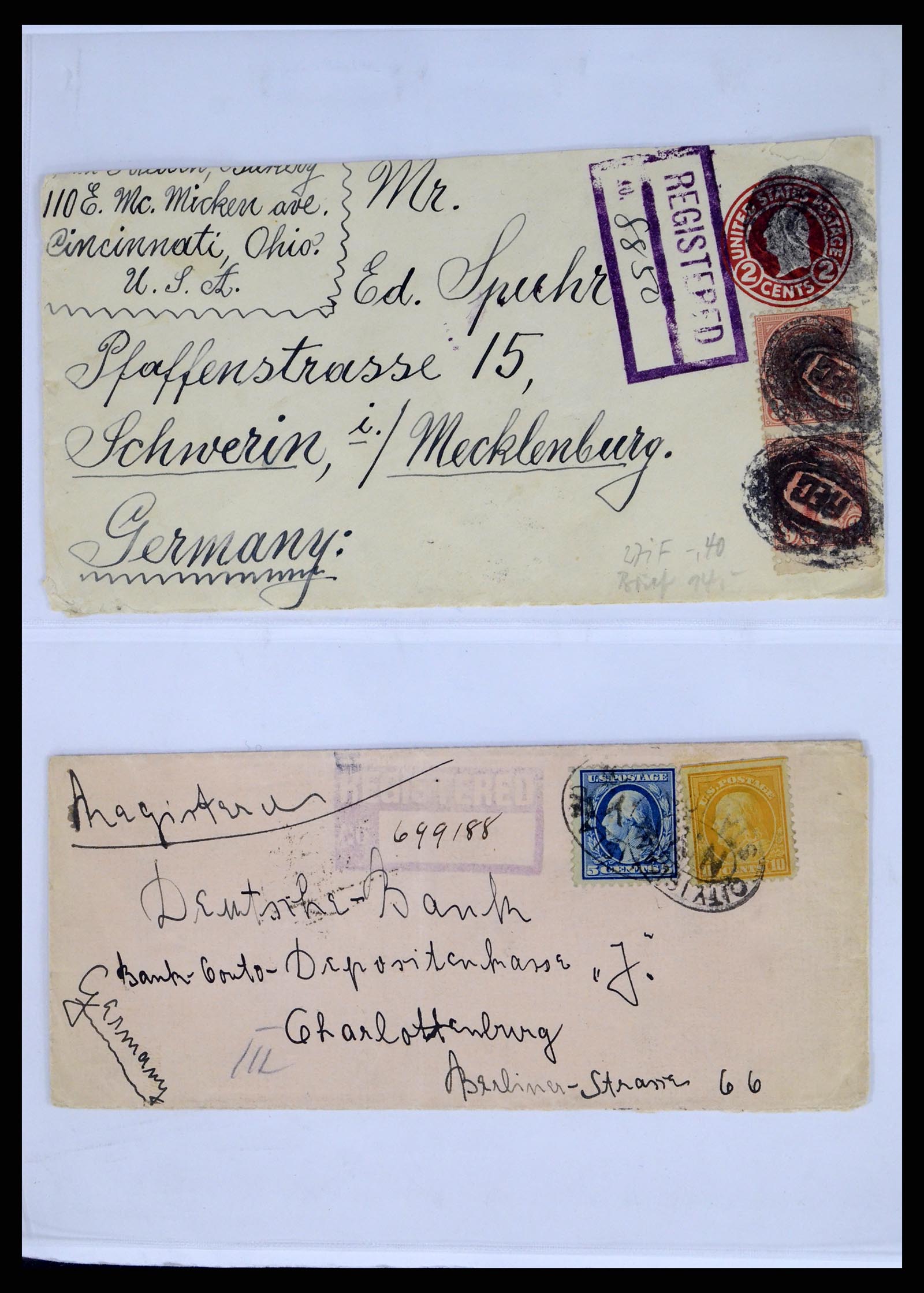 37668 007 - Postzegelverzameling 37668 USA Christmas seals op brief 1908-2009.