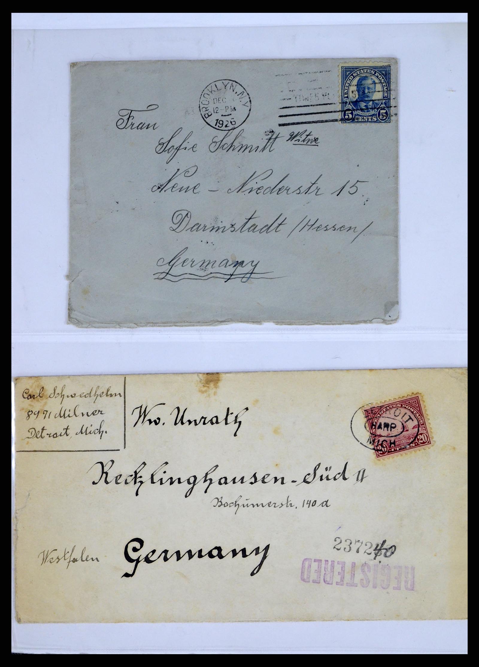 37668 017 - Postzegelverzameling 37668 USA Christmas seals op brief 1908-2009.