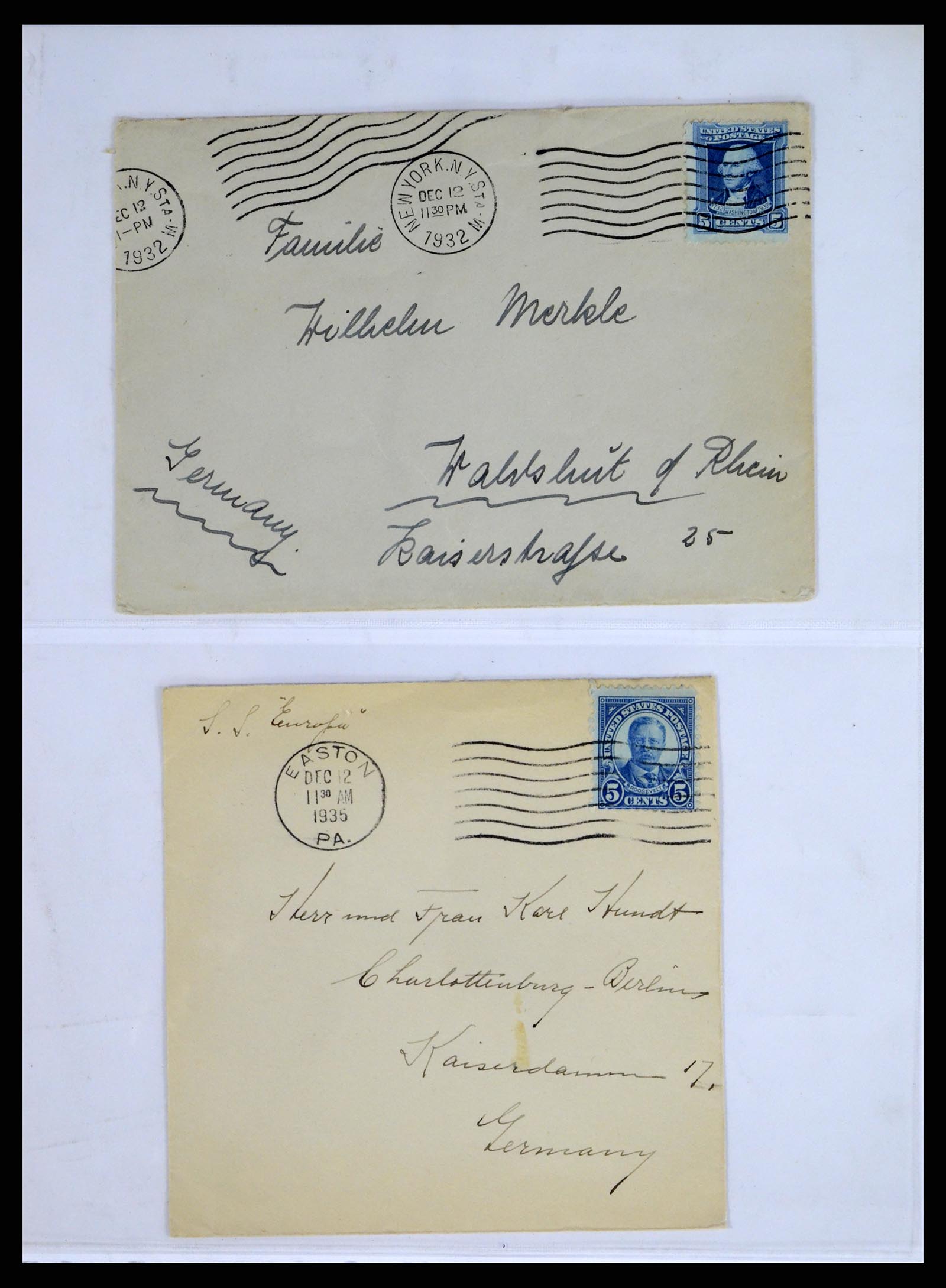 37668 027 - Postzegelverzameling 37668 USA Christmas seals op brief 1908-2009.