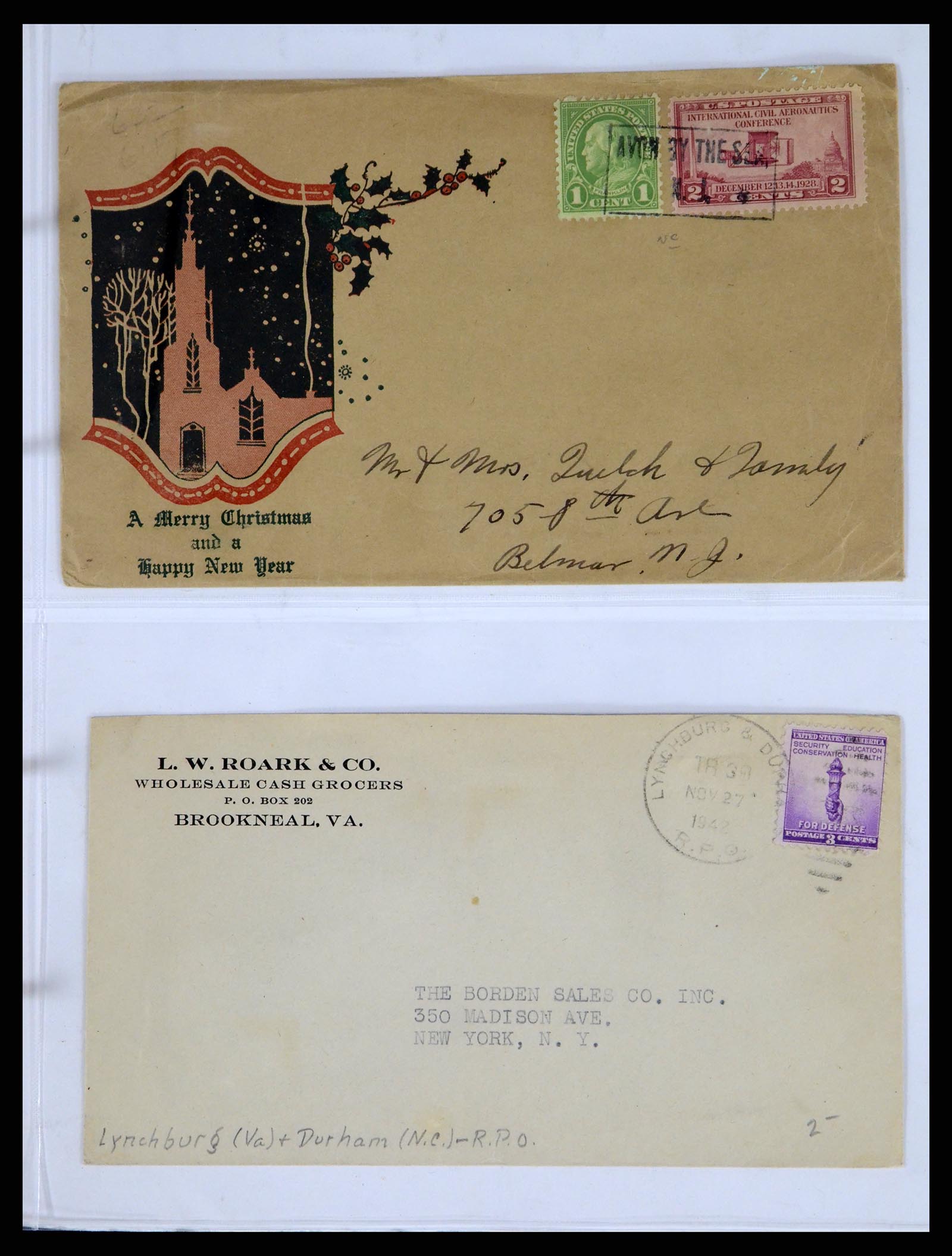 37668 045 - Stamp collection 37668 USA Christmas seals on cover 1908-2009.