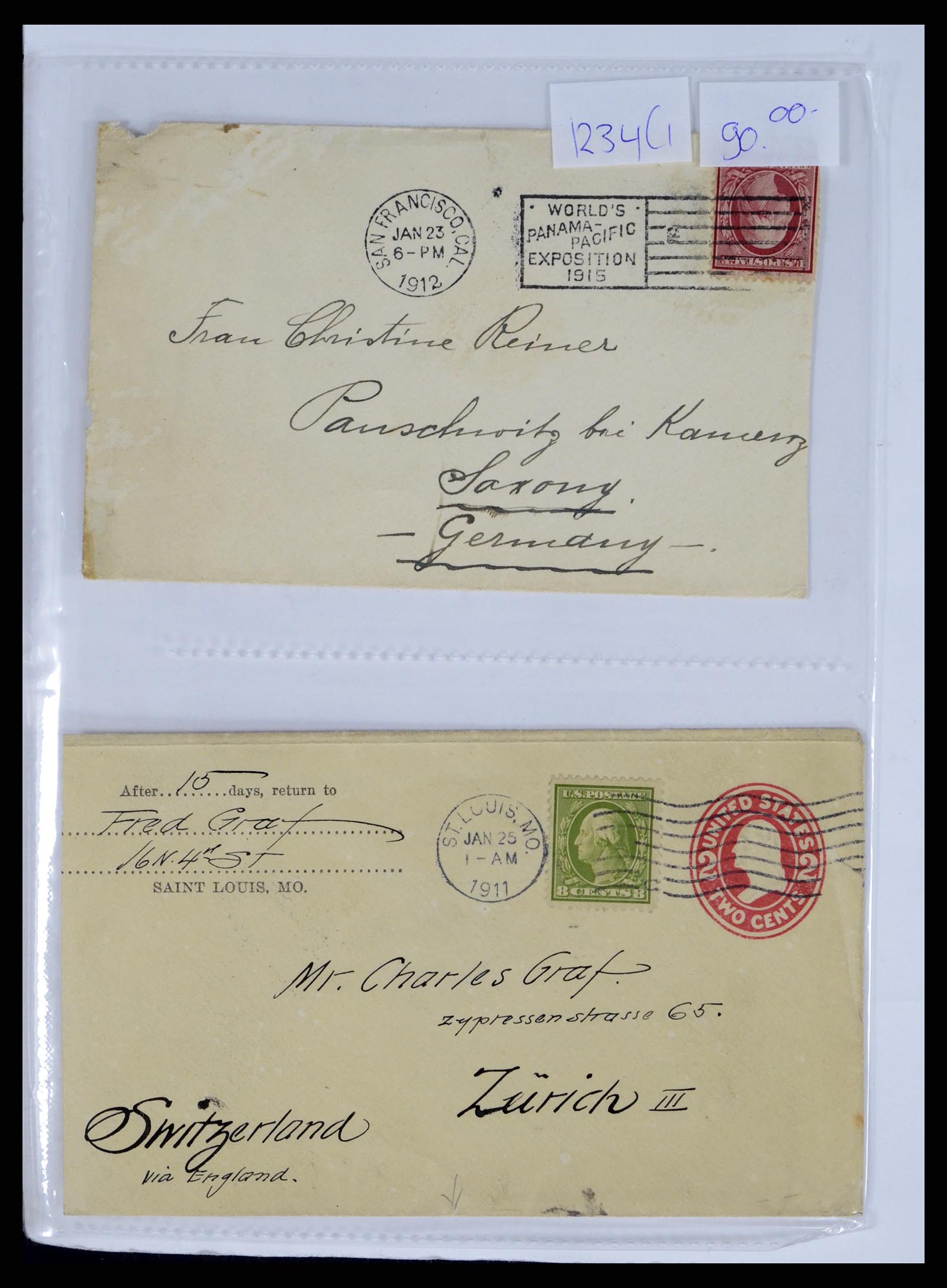 37668 065 - Stamp collection 37668 USA Christmas seals on cover 1908-2009.