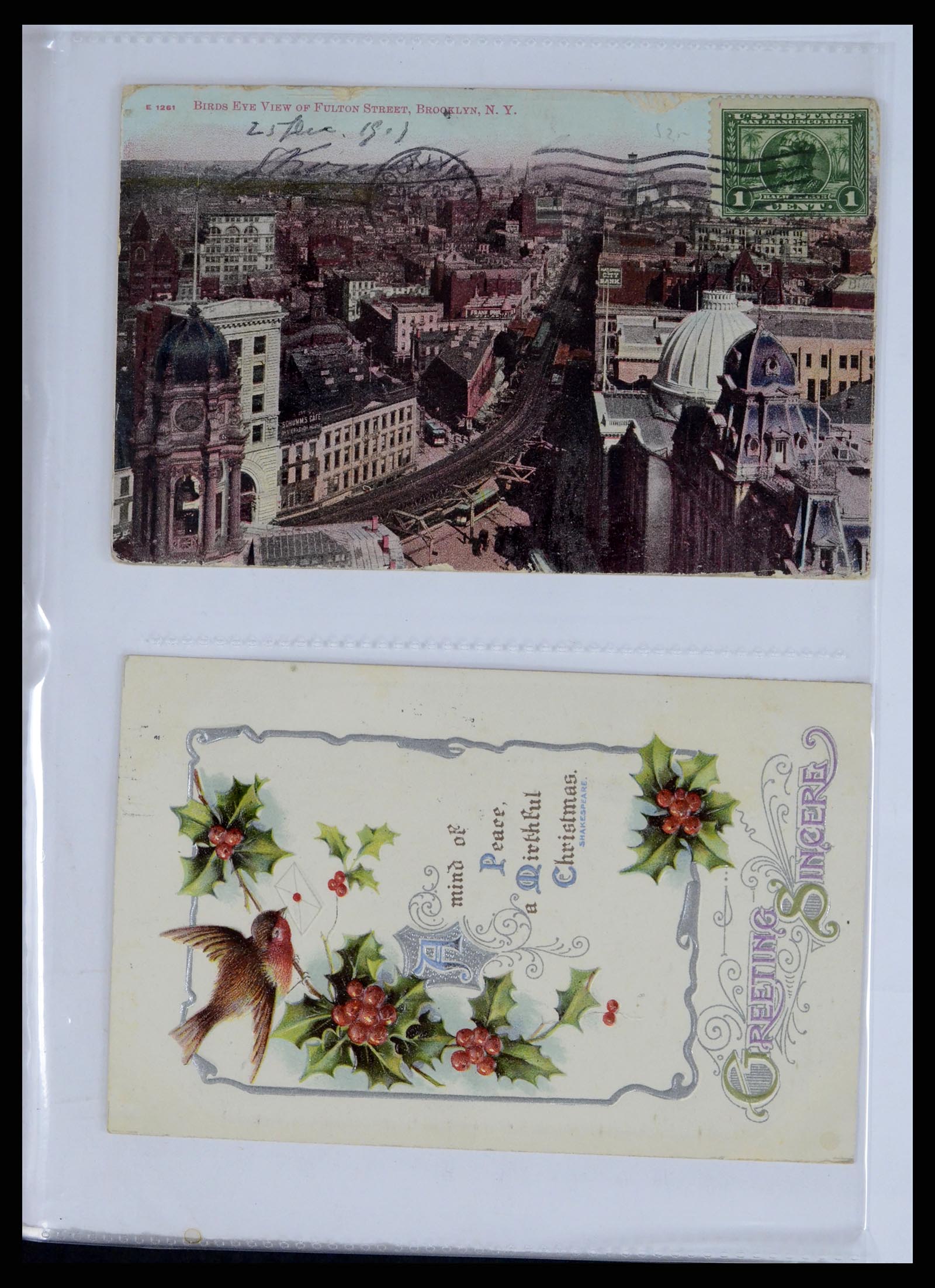 37668 077 - Stamp collection 37668 USA Christmas seals on cover 1908-2009.