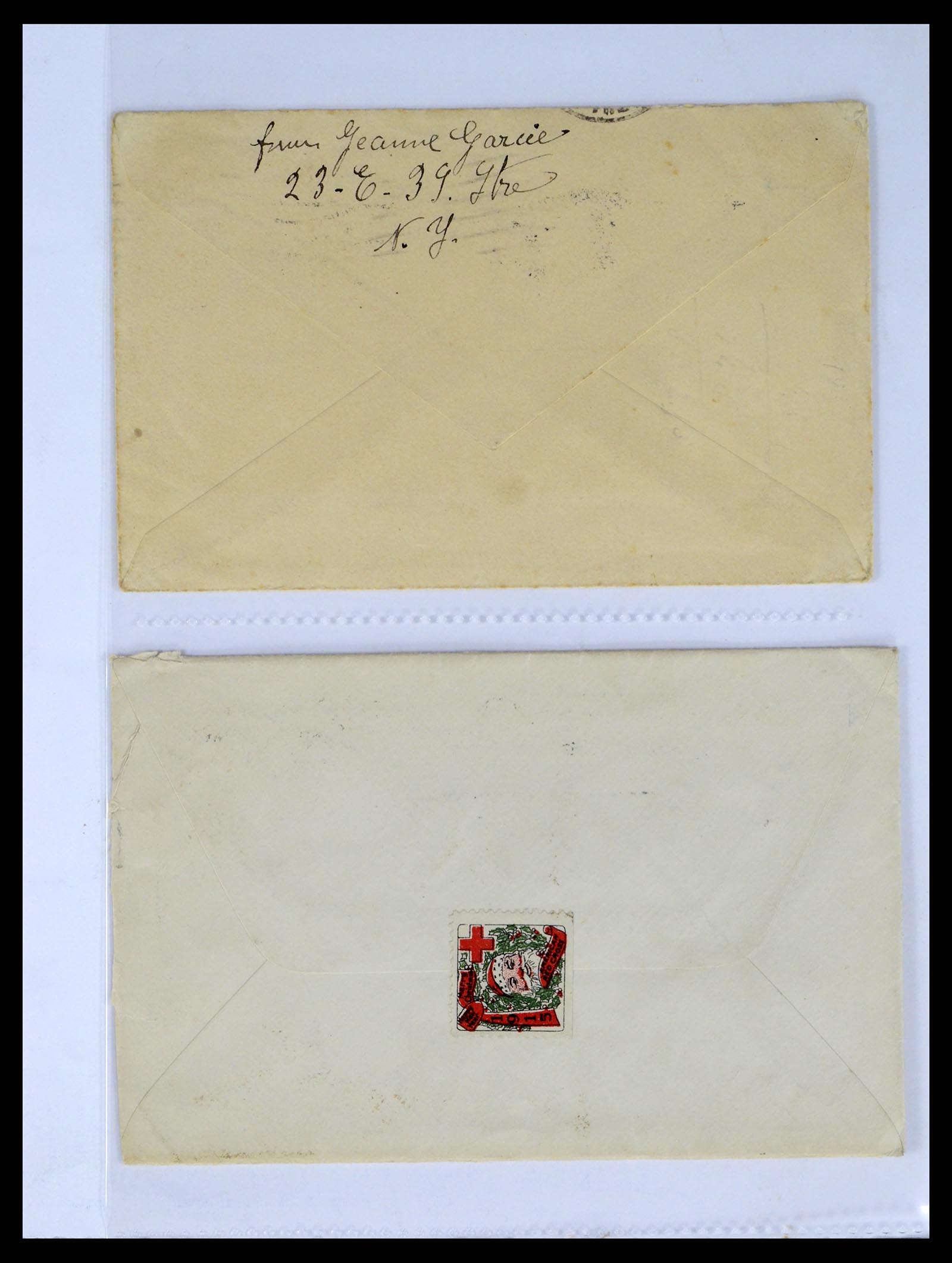 37668 080 - Stamp collection 37668 USA Christmas seals on cover 1908-2009.