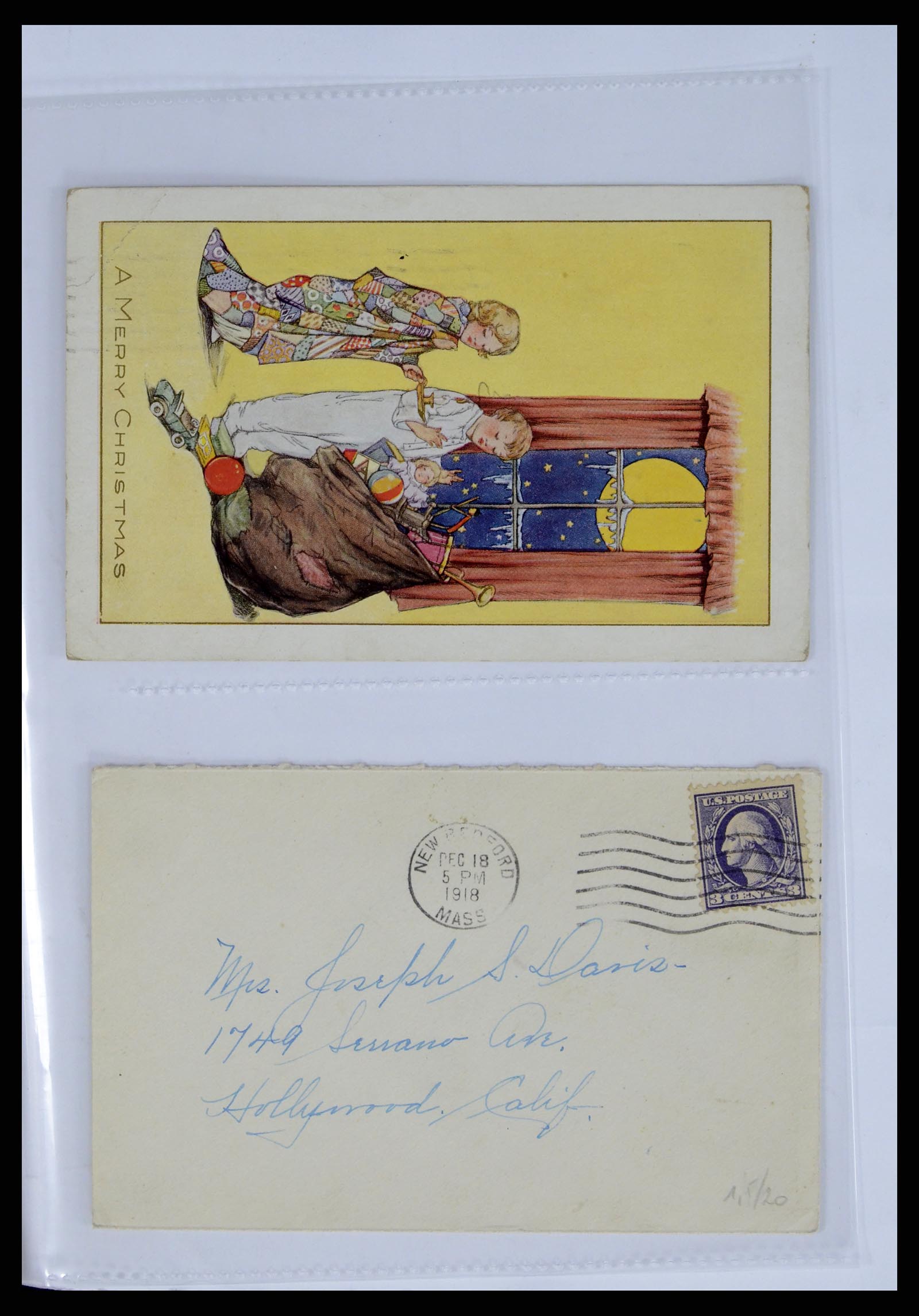 37668 087 - Stamp collection 37668 USA Christmas seals on cover 1908-2009.