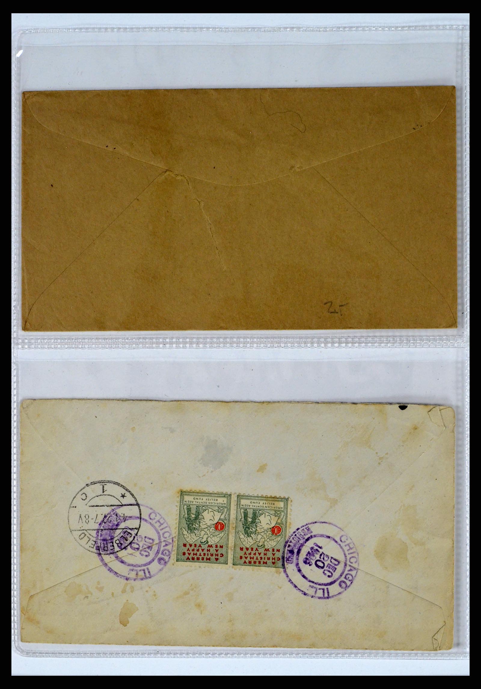 37668 237 - Stamp collection 37668 USA Christmas seals on cover 1908-2009.