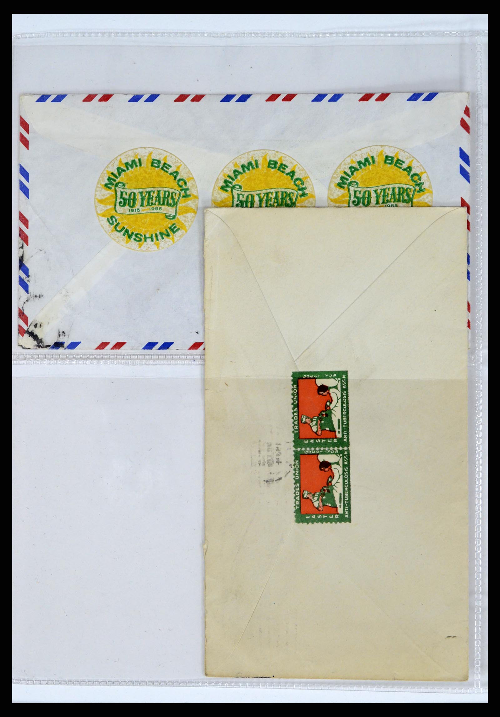 37668 247 - Stamp collection 37668 USA Christmas seals on cover 1908-2009.