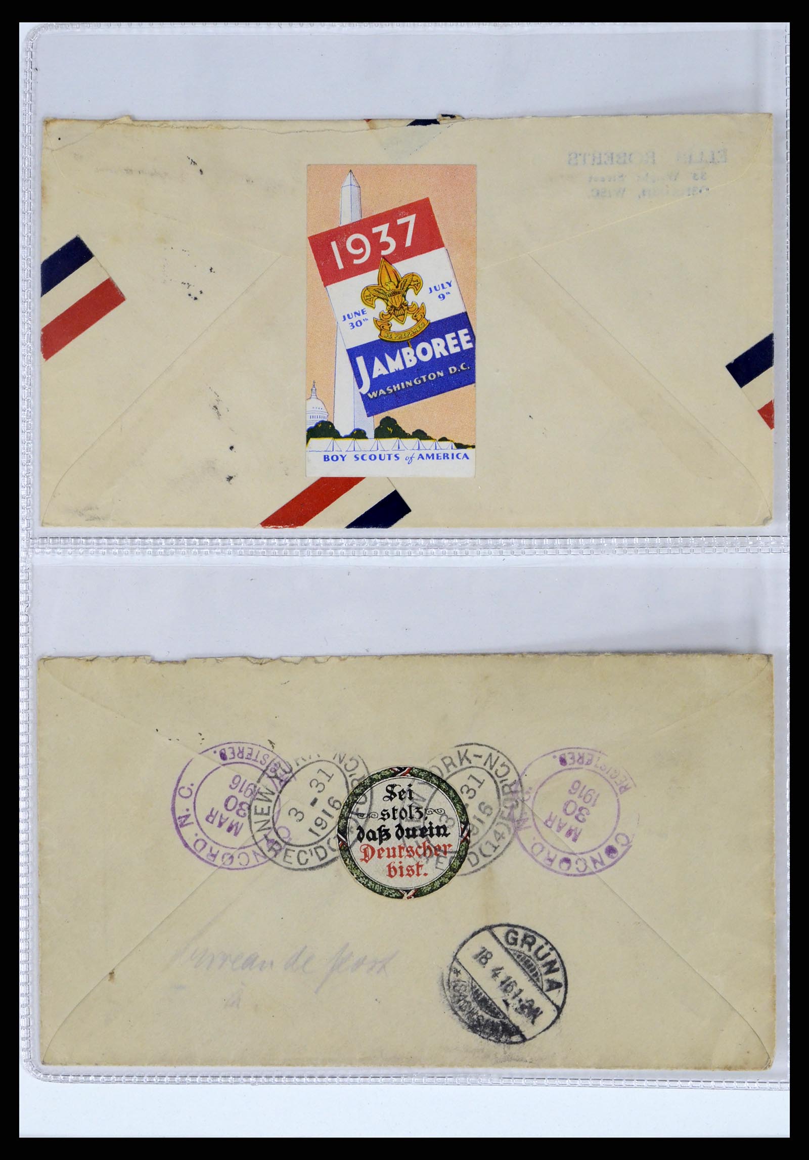 37668 249 - Stamp collection 37668 USA Christmas seals on cover 1908-2009.