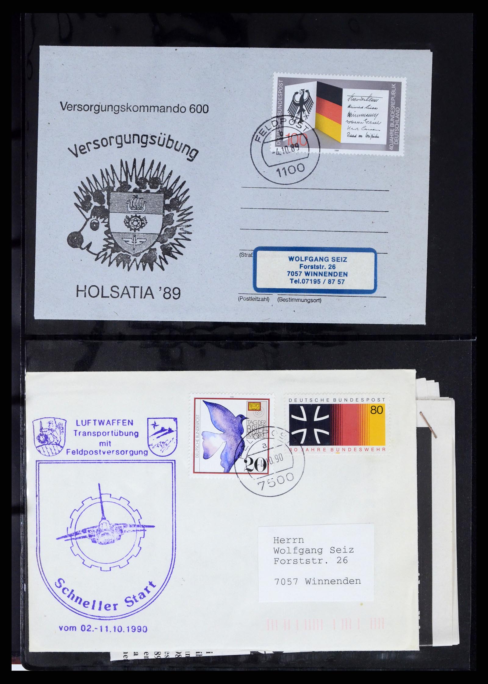 37669 010 - Postzegelverzameling 37669 Motief leger 1870-1990.