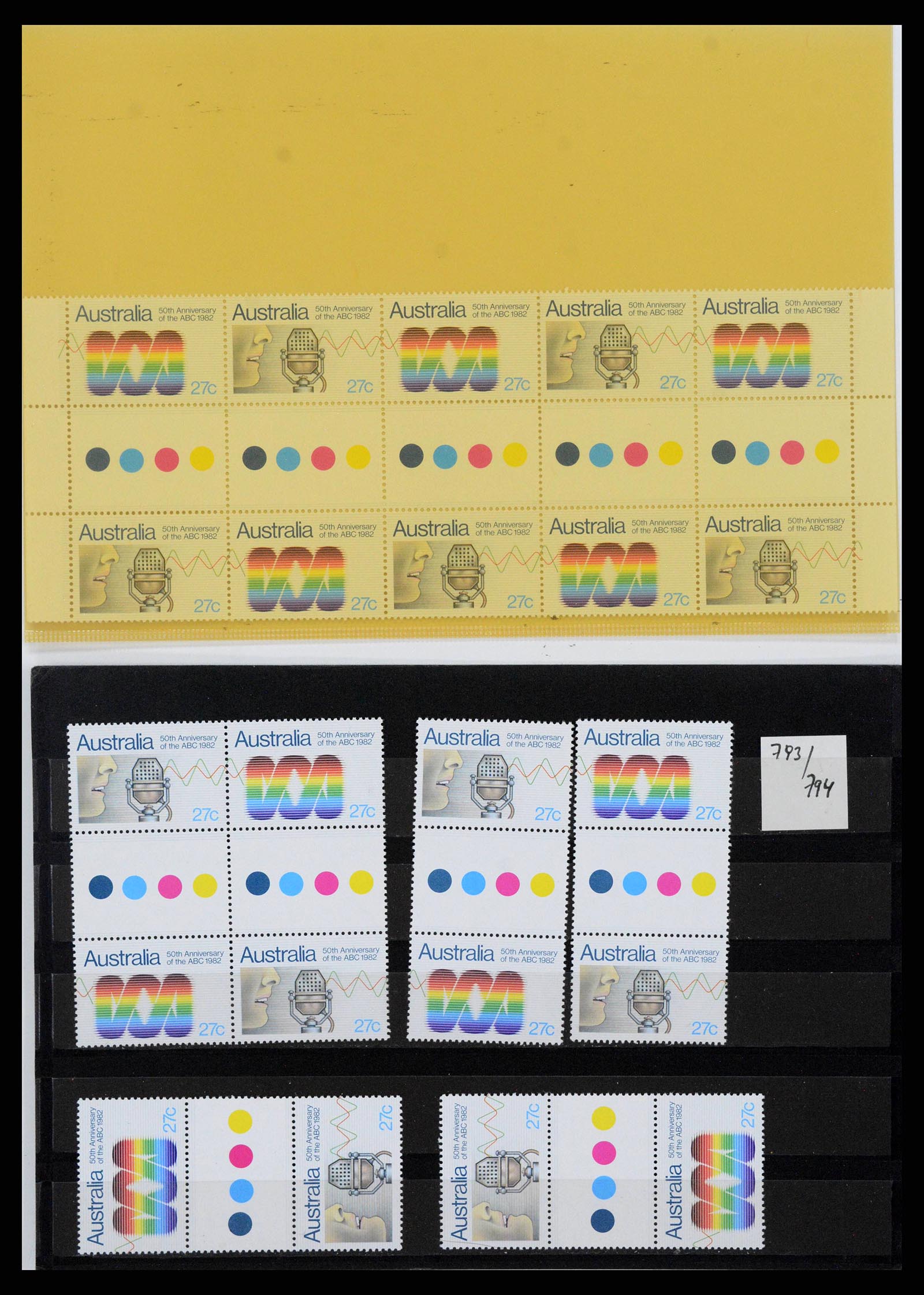 37670 0031 - Postzegelverzameling 37670 Australië gutterpairs 1968-2006.