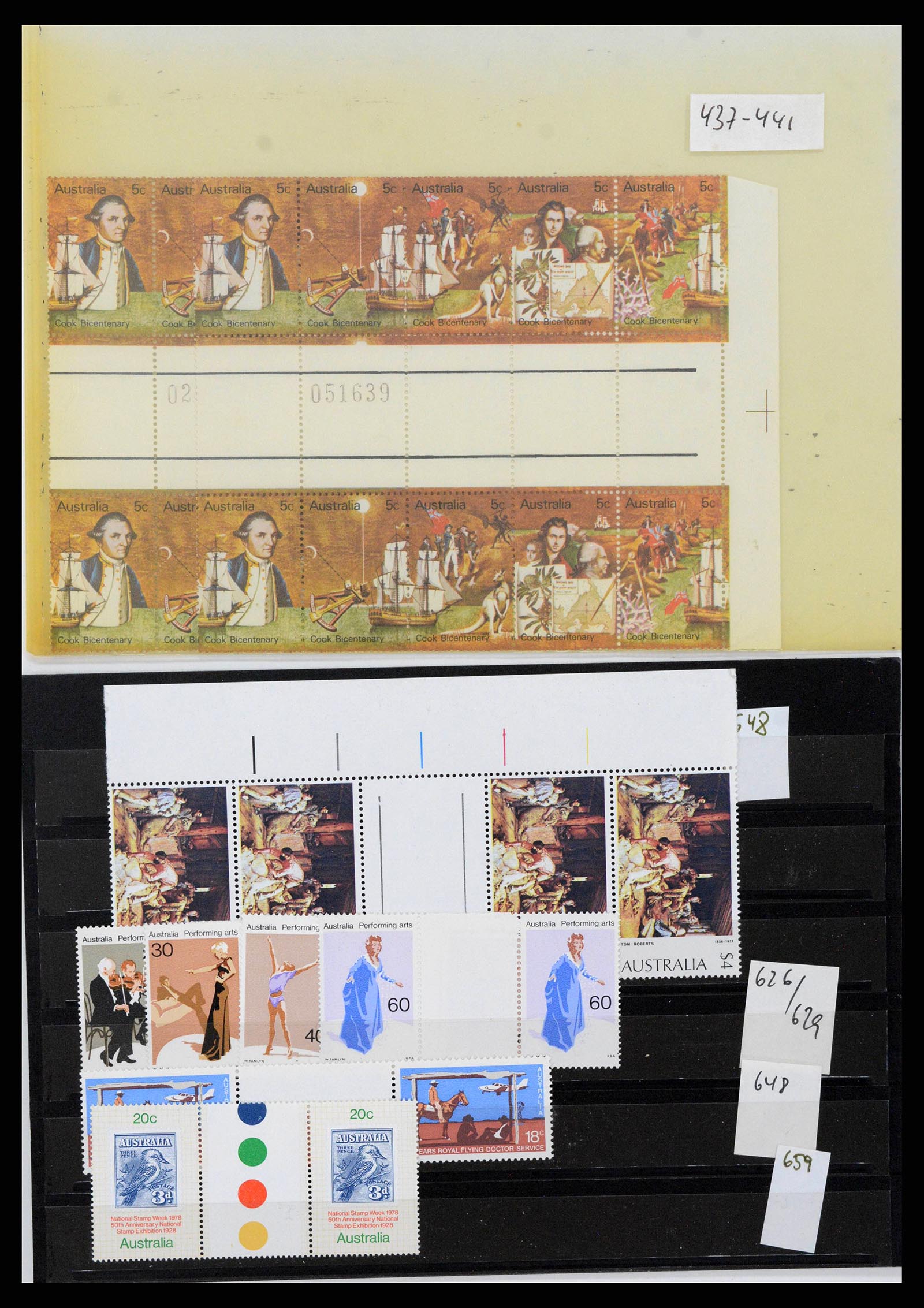 37670 0039 - Postzegelverzameling 37670 Australië gutterpairs 1968-2006.