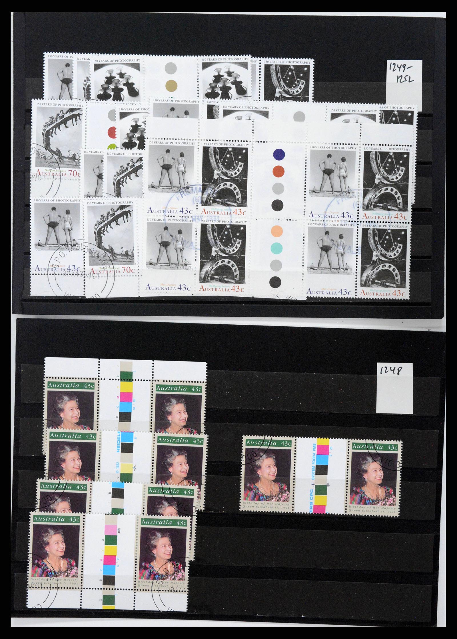 37670 0044 - Stamp collection 37670 Australia gutterpairs 1968-2006.