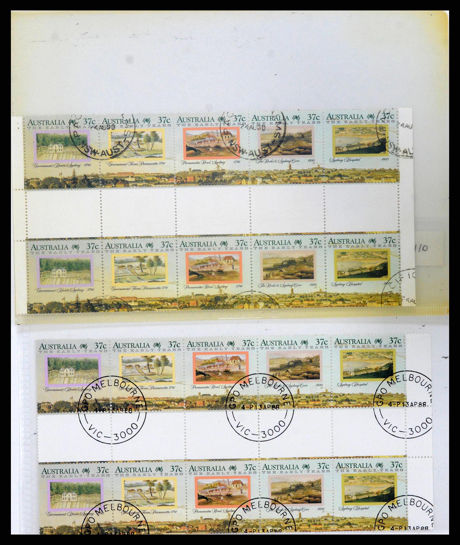 37670 0055 - Stamp collection 37670 Australia gutterpairs 1968-2006.