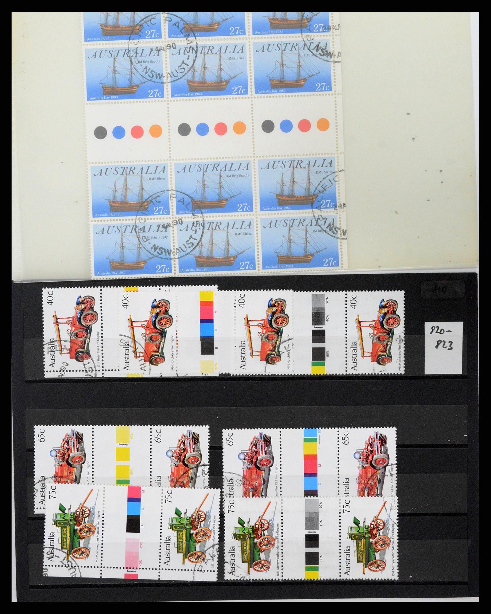 37670 0068 - Stamp collection 37670 Australia gutterpairs 1968-2006.