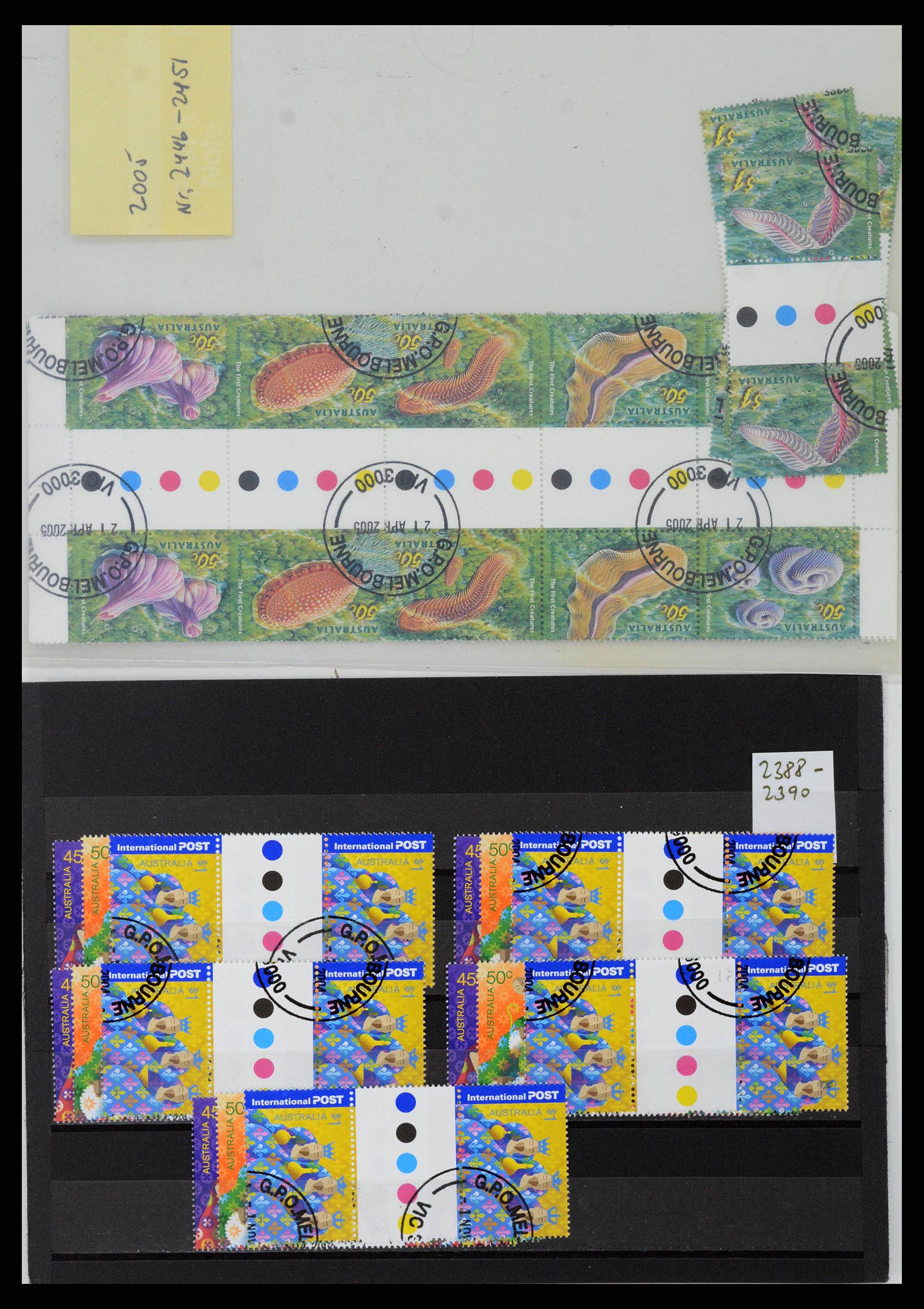 37670 0092 - Stamp collection 37670 Australia gutterpairs 1968-2006.