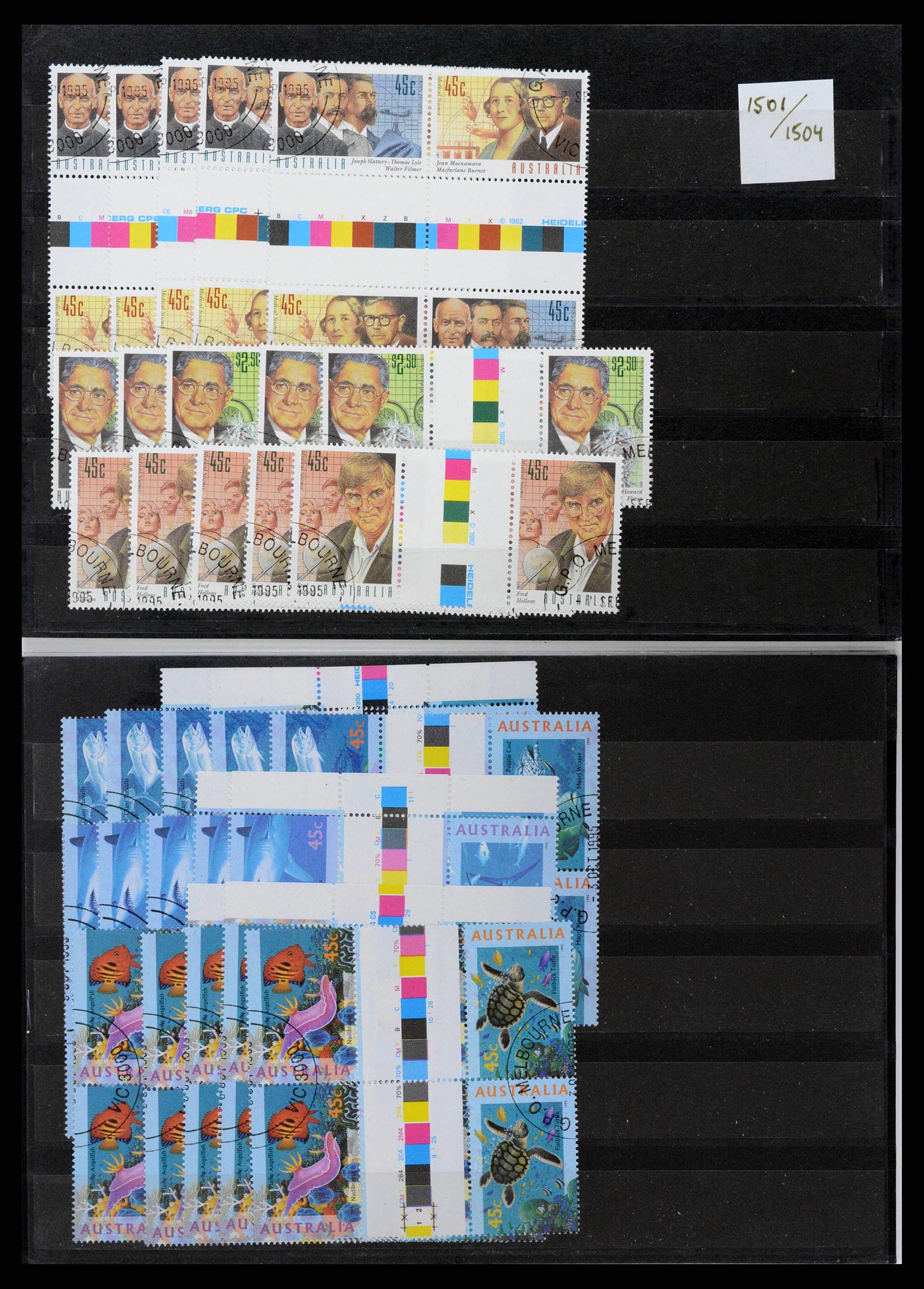 37670 0143 - Stamp collection 37670 Australia gutterpairs 1968-2006.