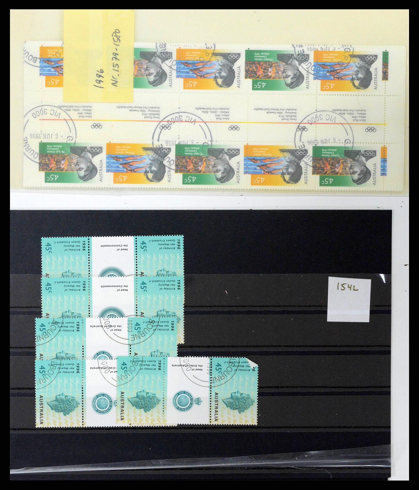 37670 0147 - Stamp collection 37670 Australia gutterpairs 1968-2006.