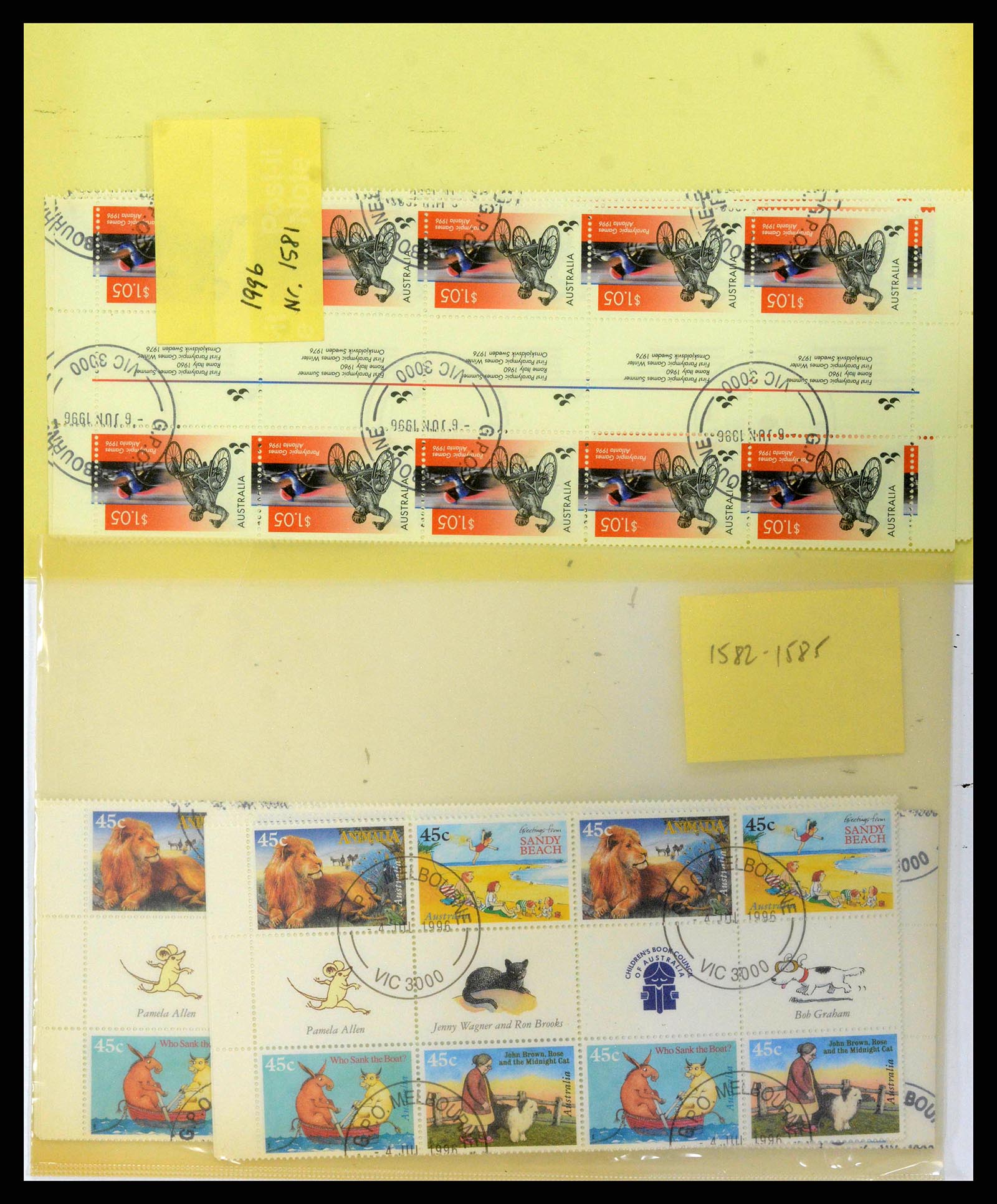 37670 0148 - Stamp collection 37670 Australia gutterpairs 1968-2006.