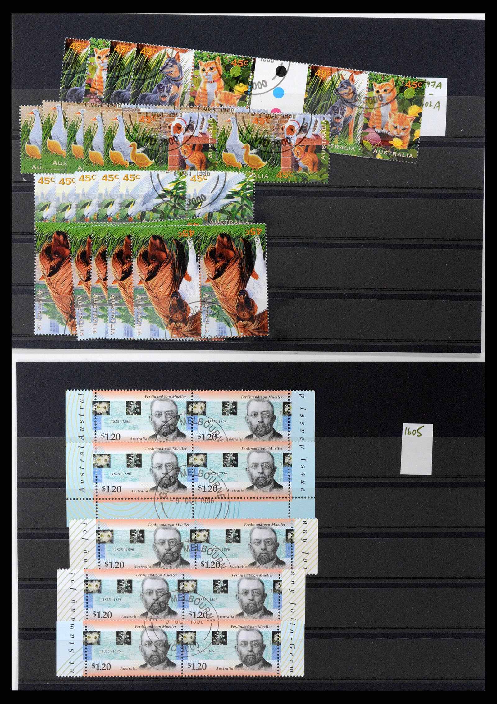 37670 0150 - Stamp collection 37670 Australia gutterpairs 1968-2006.
