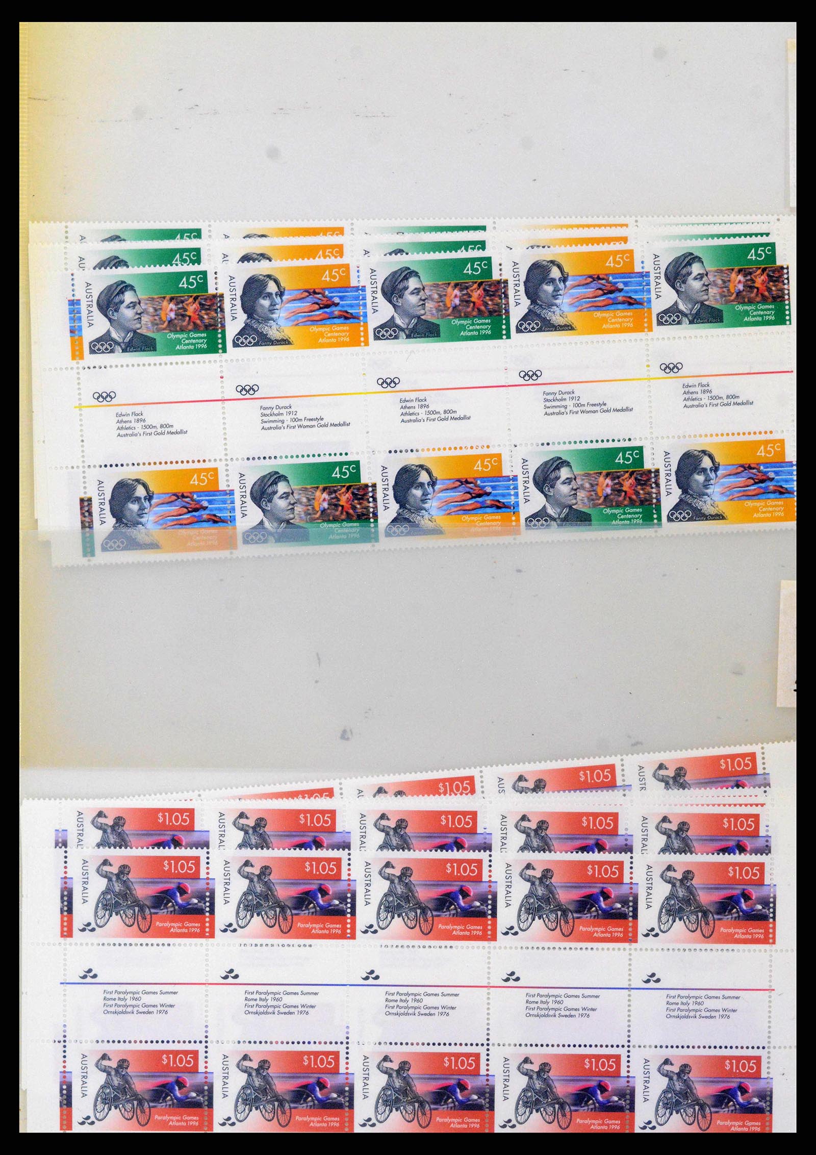 37670 0162 - Stamp collection 37670 Australia gutterpairs 1968-2006.