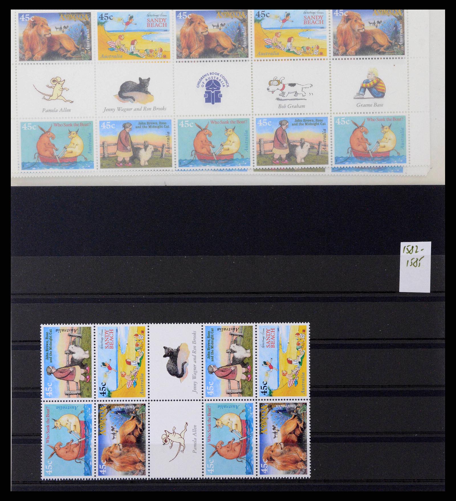 37670 0163 - Stamp collection 37670 Australia gutterpairs 1968-2006.