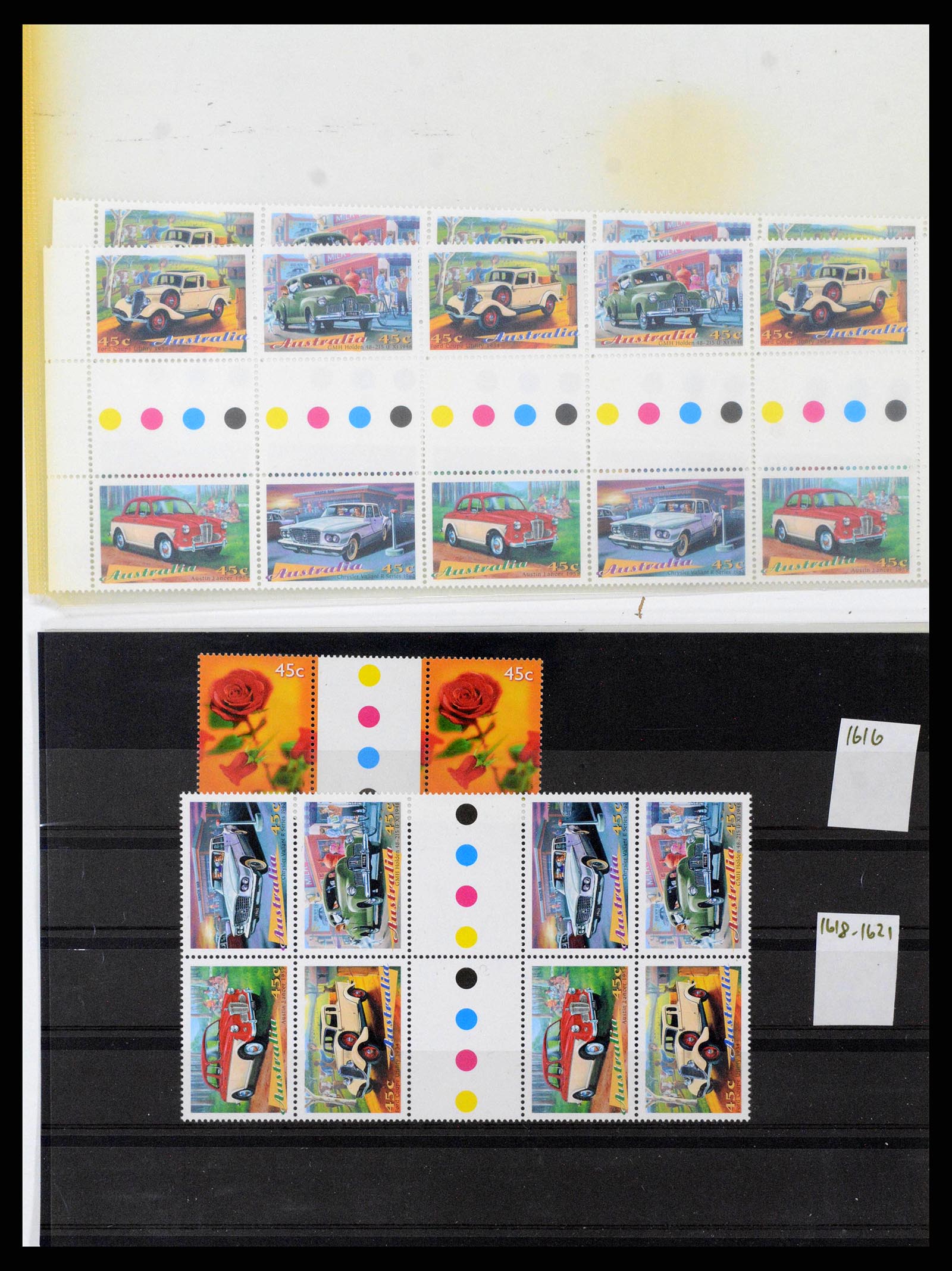 37670 0166 - Stamp collection 37670 Australia gutterpairs 1968-2006.