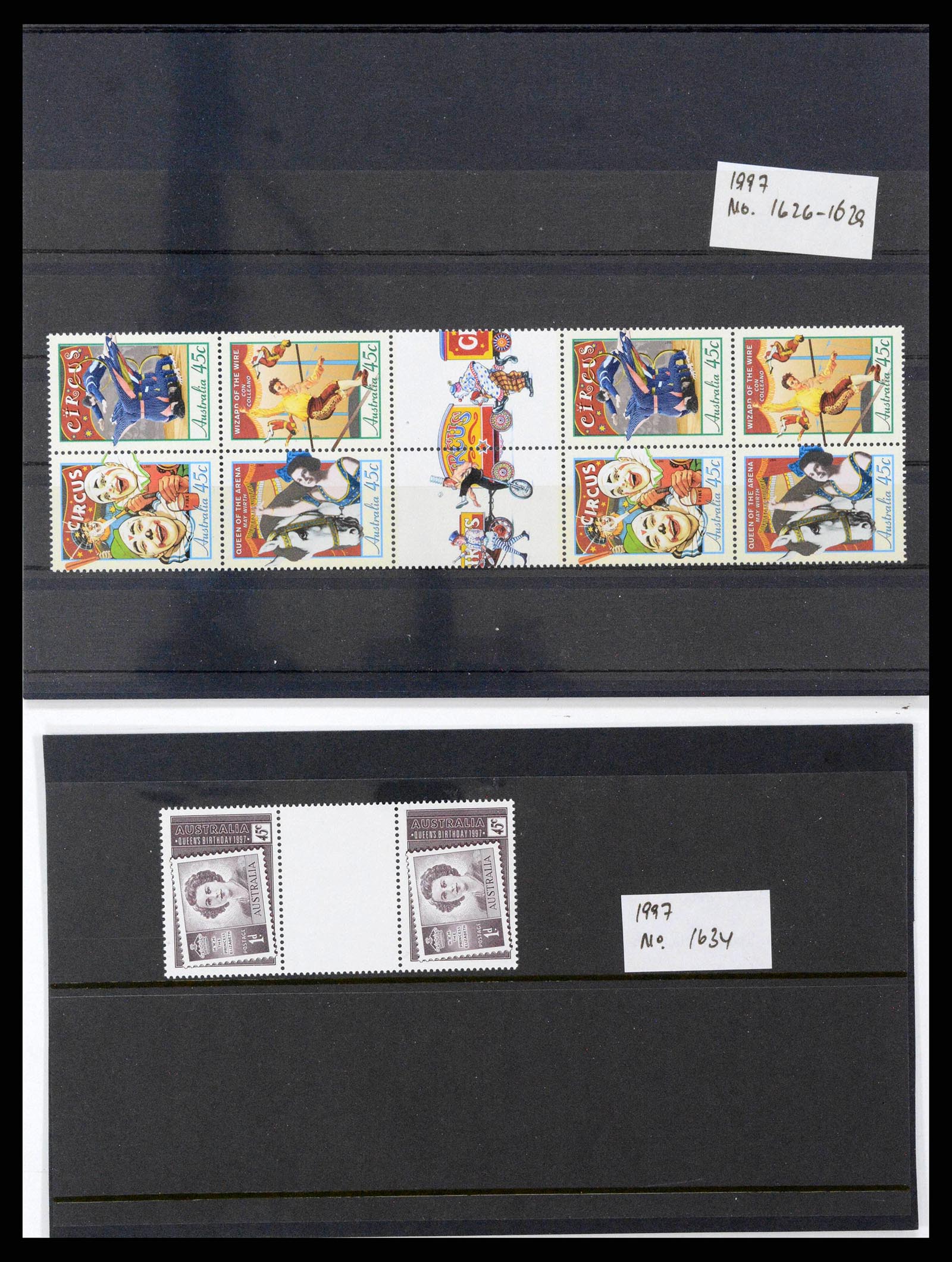 37670 0167 - Stamp collection 37670 Australia gutterpairs 1968-2006.