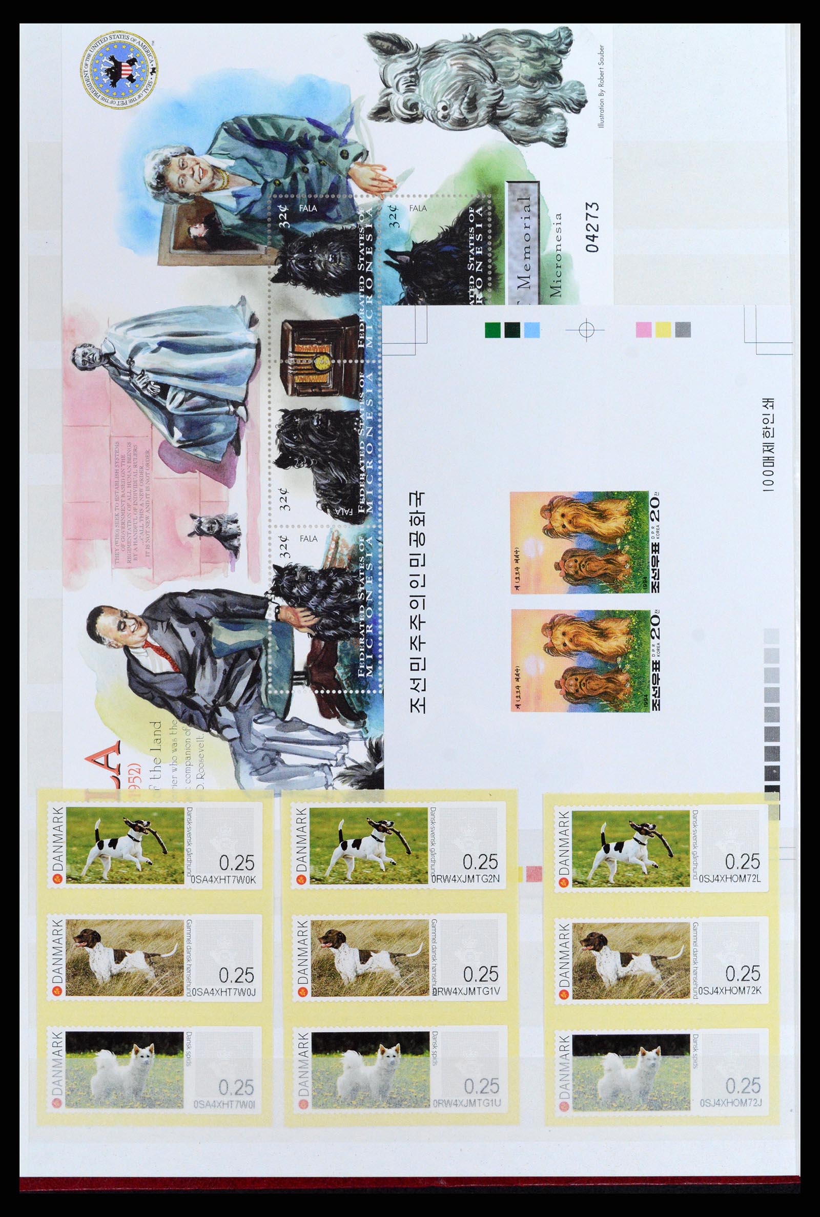37671 004 - Postzegelverzameling 37671 Motief honden 1950-2010.