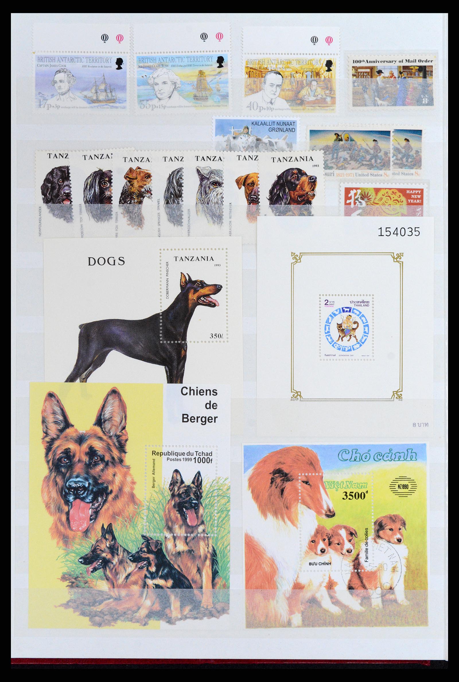 37671 006 - Postzegelverzameling 37671 Motief honden 1950-2010.