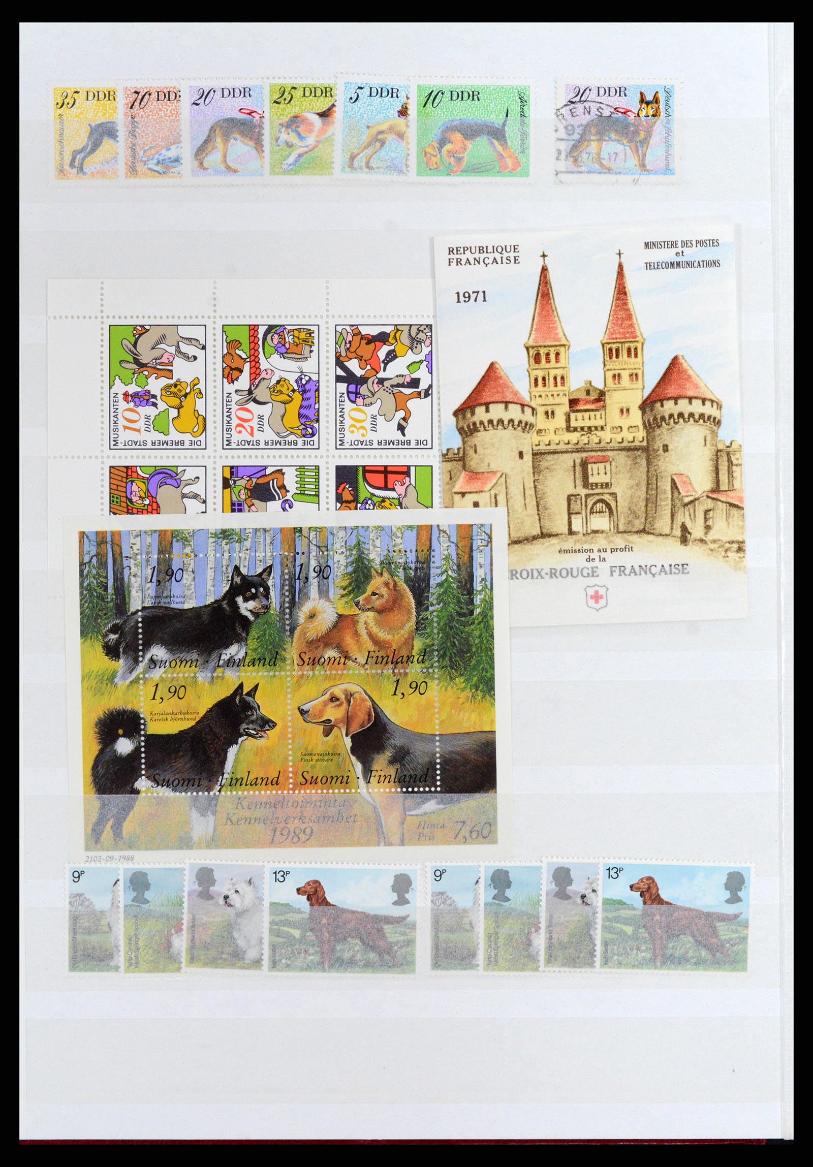 37671 010 - Postzegelverzameling 37671 Motief honden 1950-2010.