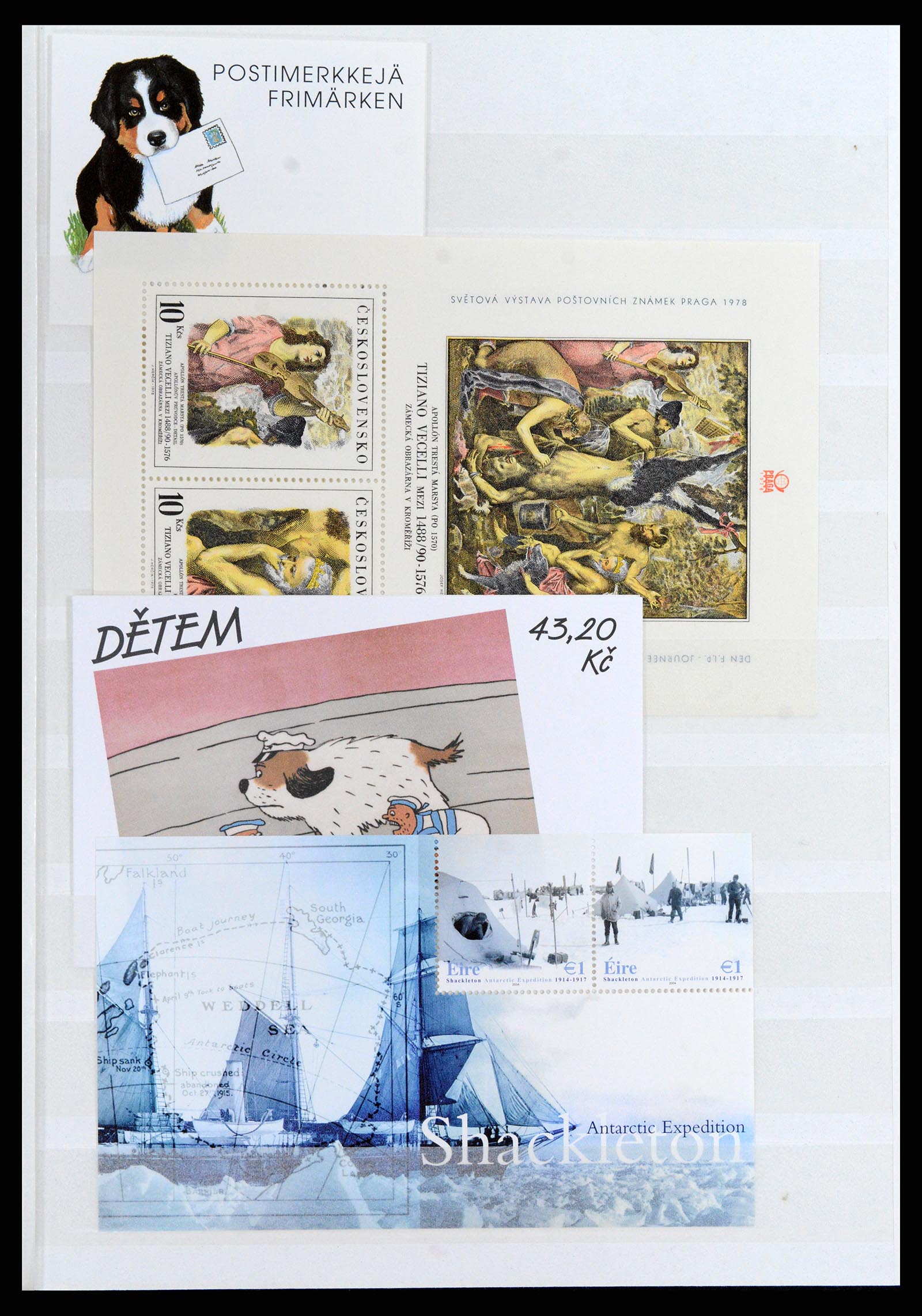 37671 011 - Postzegelverzameling 37671 Motief honden 1950-2010.