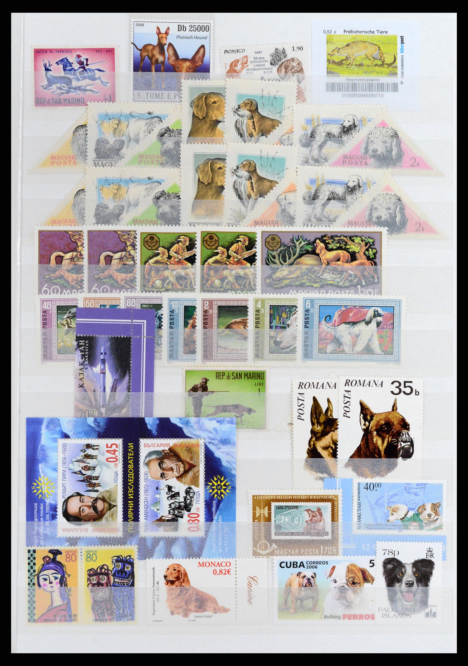 37671 013 - Postzegelverzameling 37671 Motief honden 1950-2010.