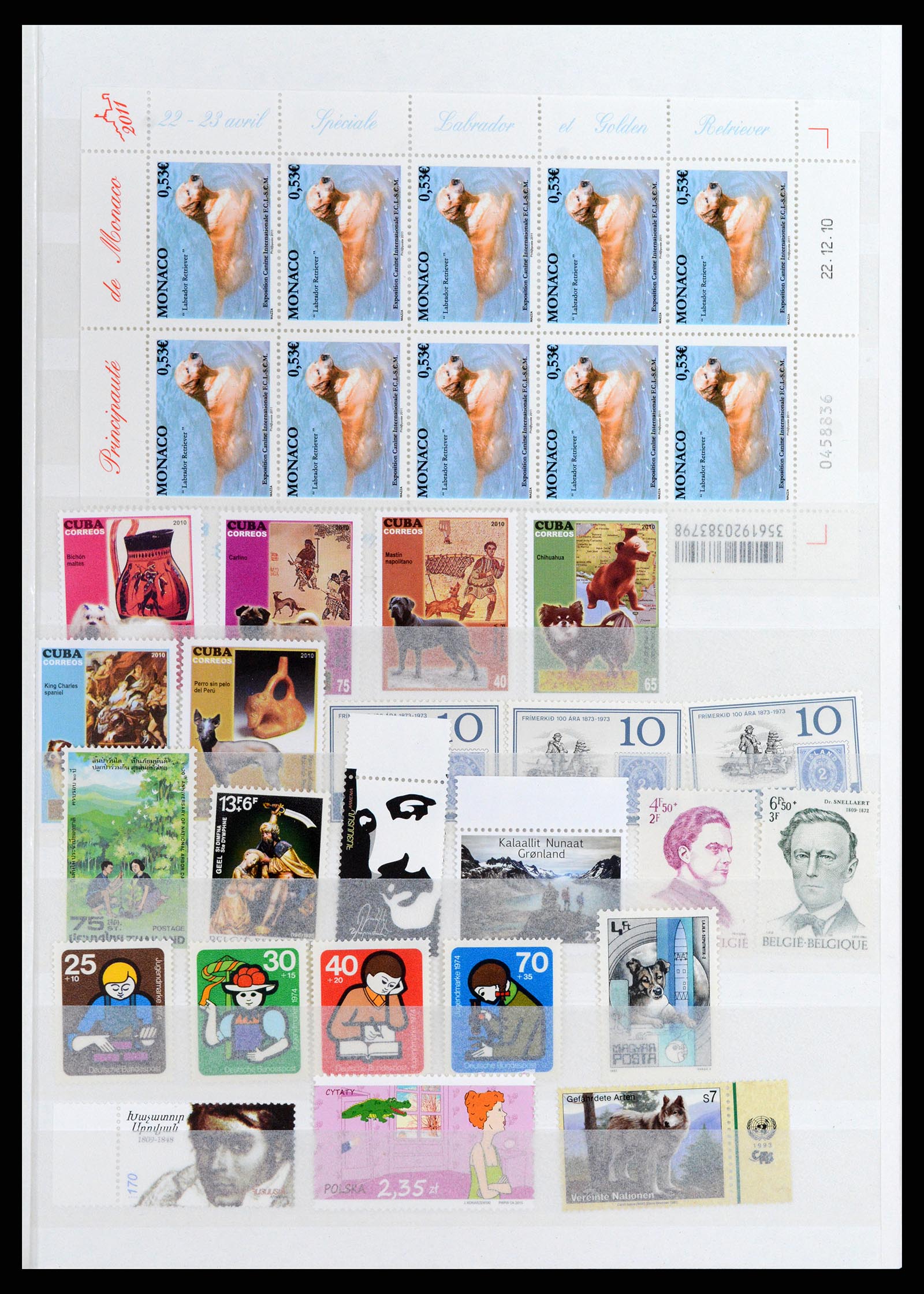 37671 015 - Postzegelverzameling 37671 Motief honden 1950-2010.