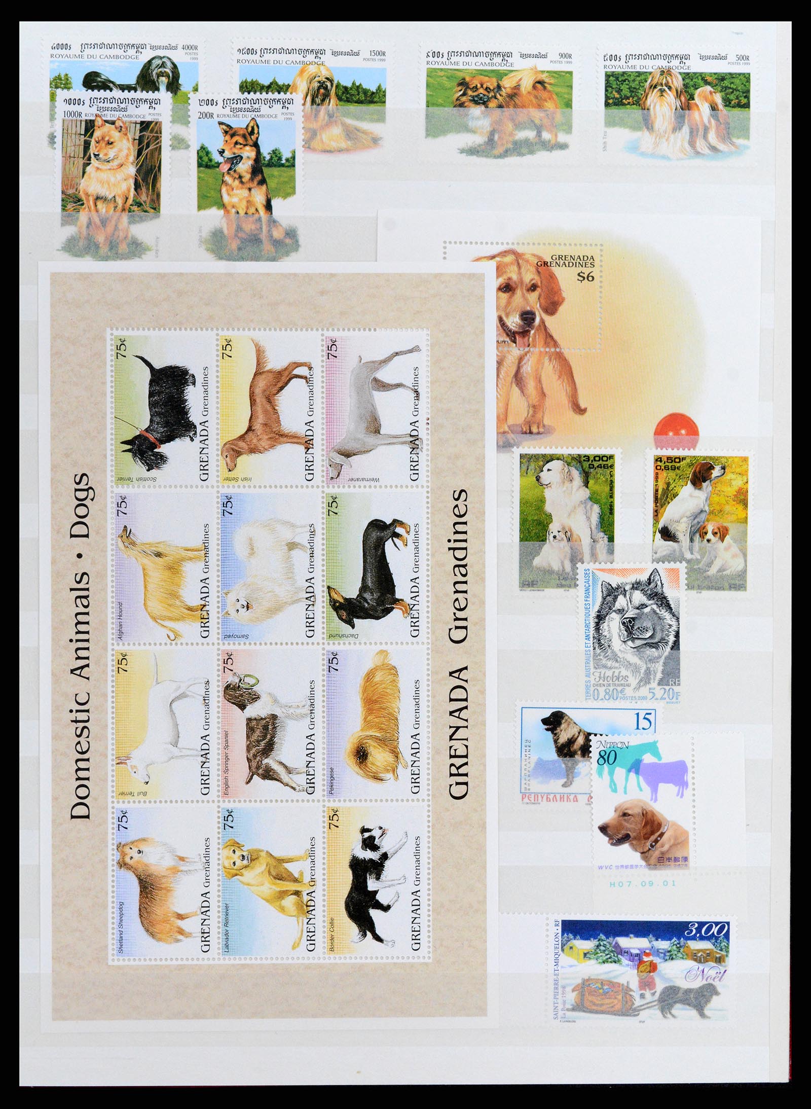 37671 045 - Postzegelverzameling 37671 Motief honden 1950-2010.