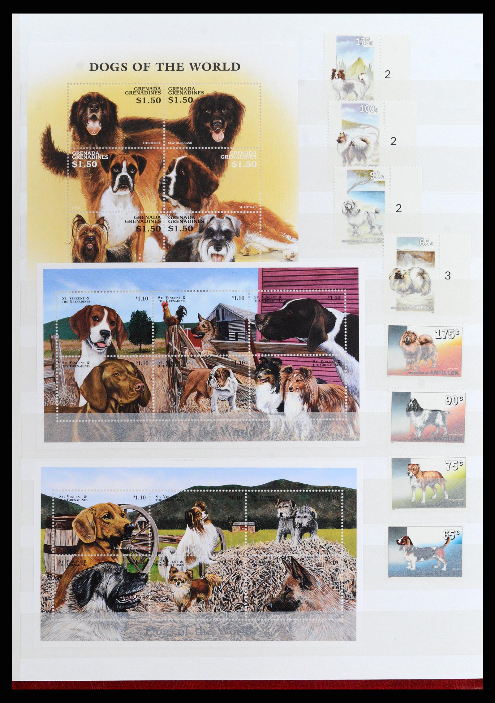 37671 046 - Postzegelverzameling 37671 Motief honden 1950-2010.
