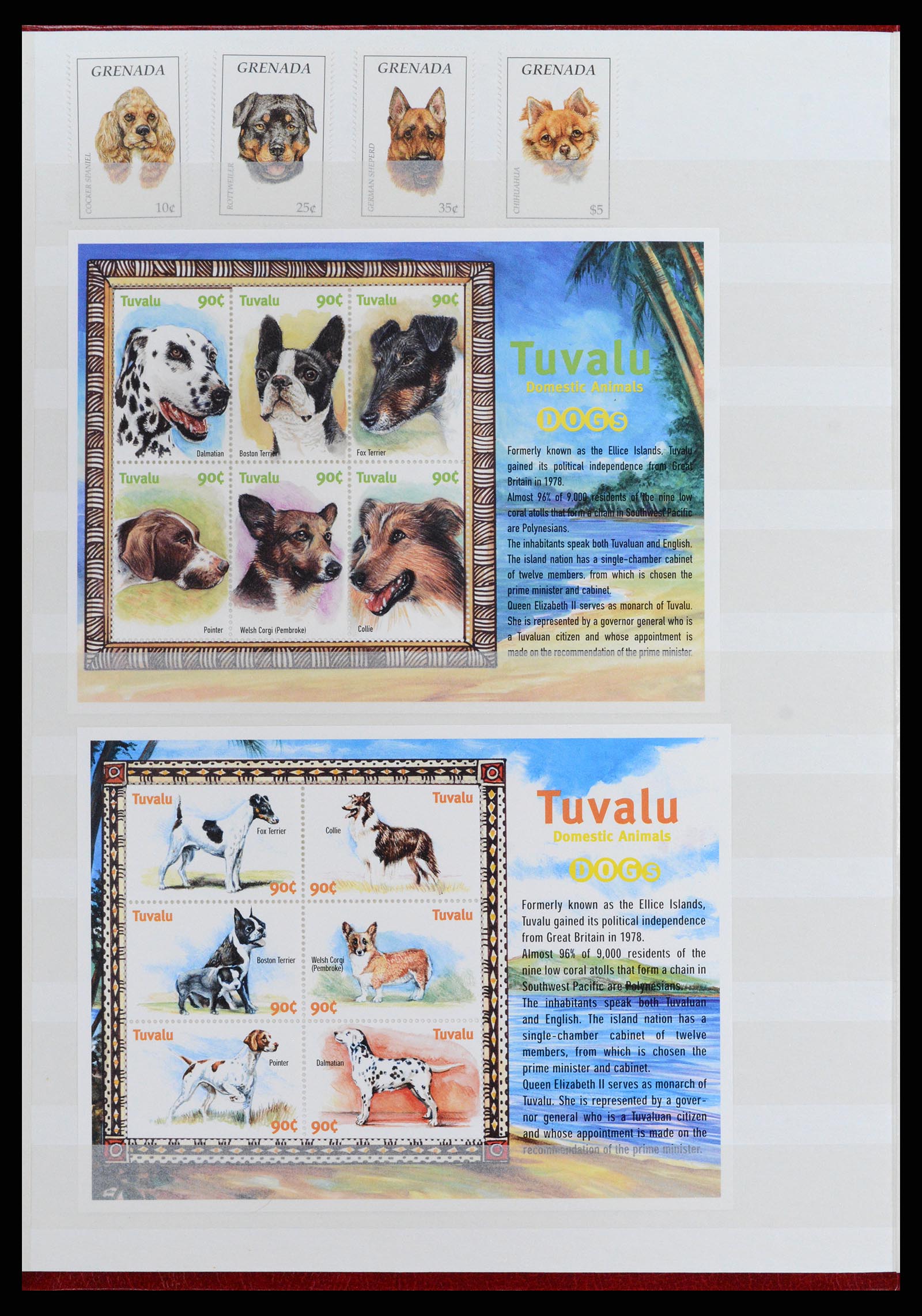 37671 048 - Postzegelverzameling 37671 Motief honden 1950-2010.