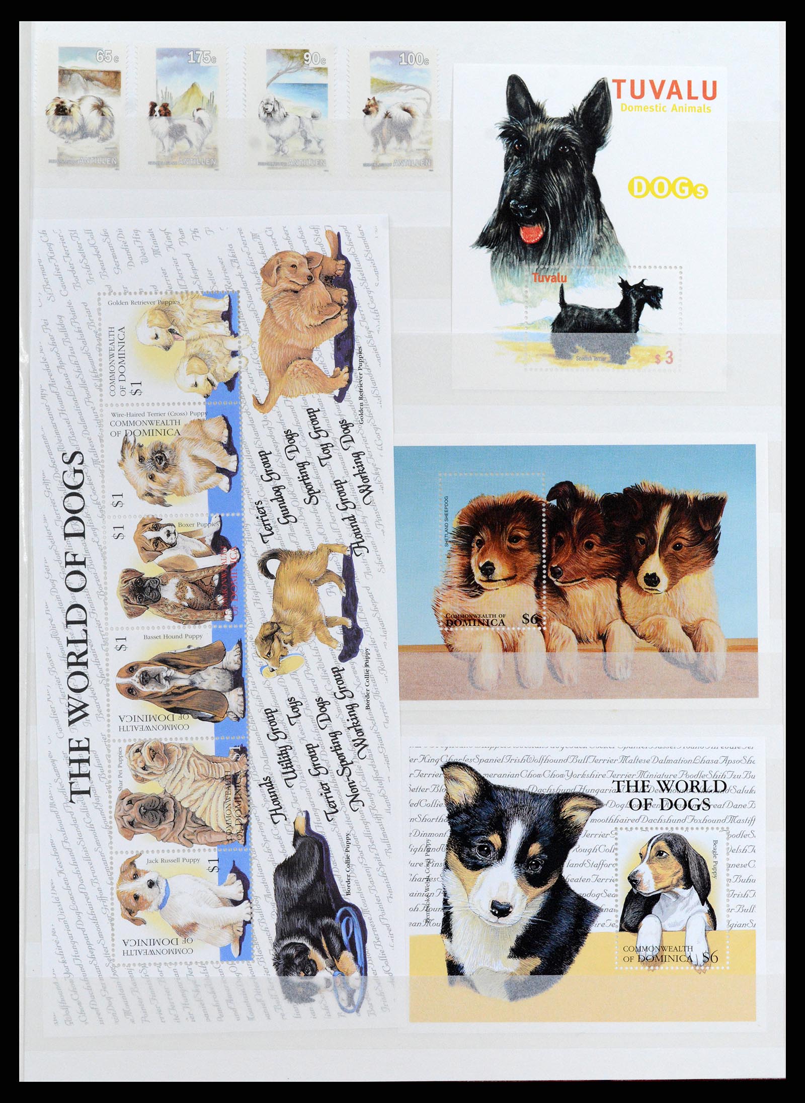 37671 049 - Postzegelverzameling 37671 Motief honden 1950-2010.