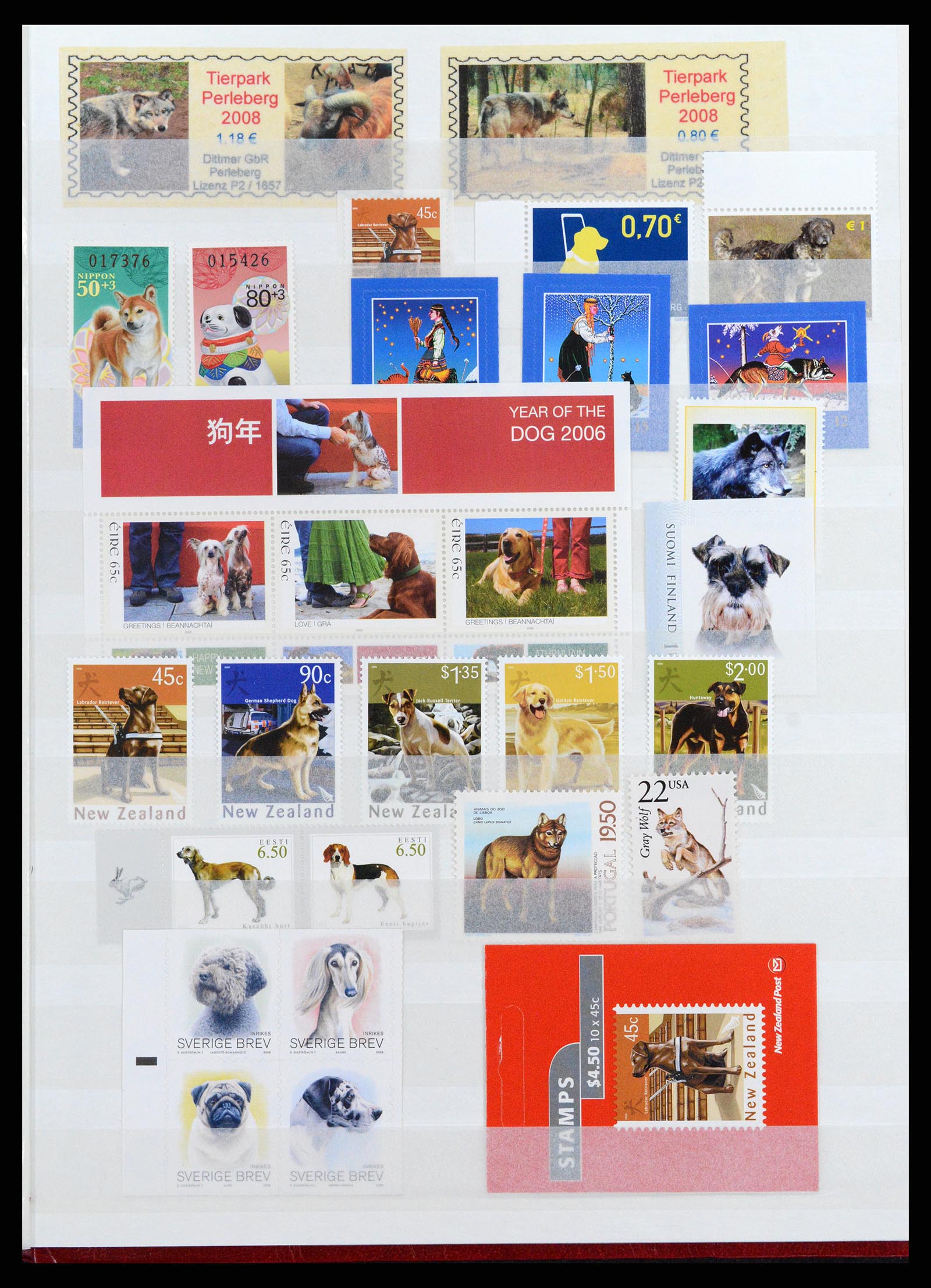 37671 063 - Stamp collection 37671 Thematics dogs 1950-2010.